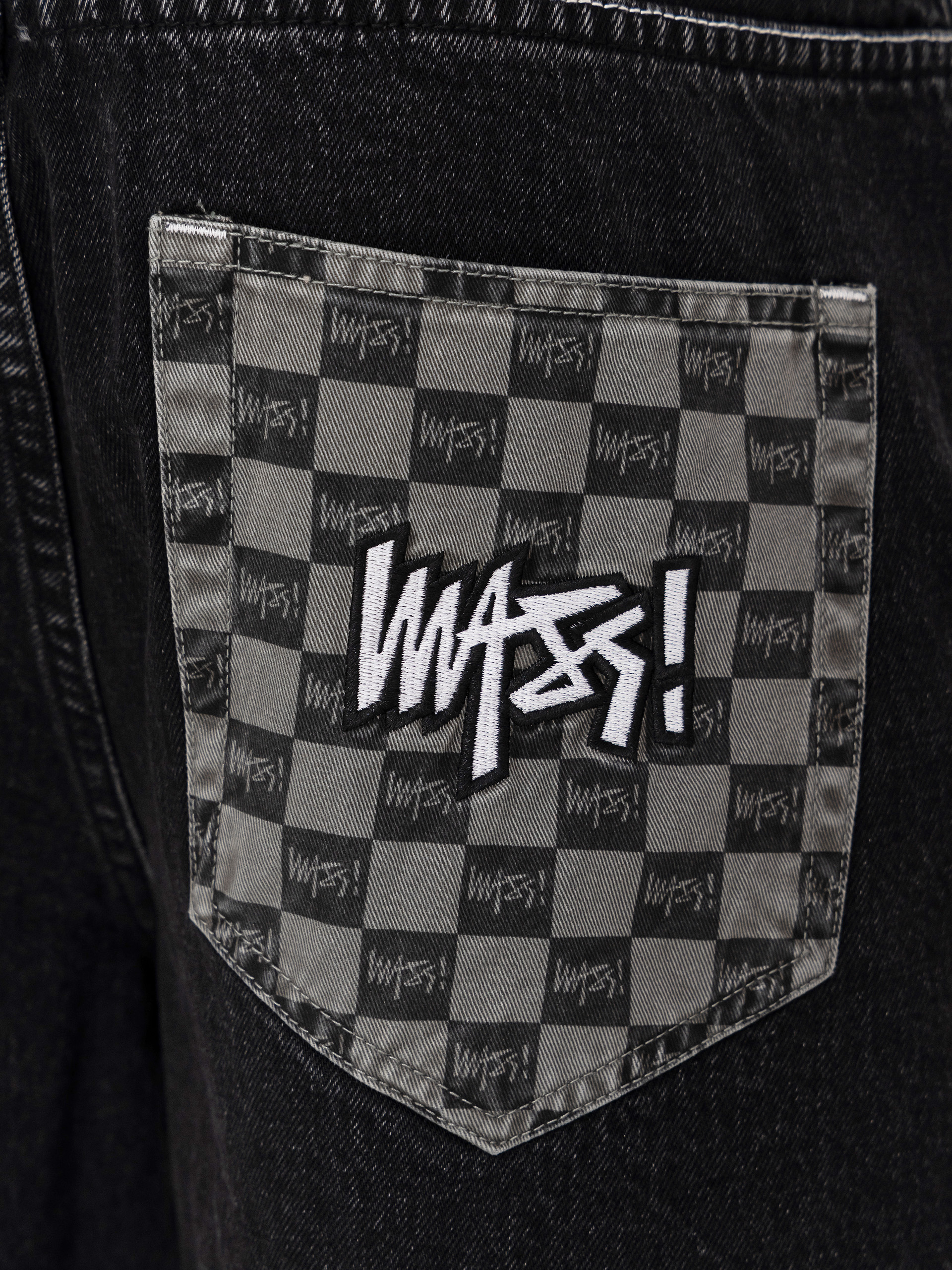 Szorty MassDnm Jeans Higher (black washed)