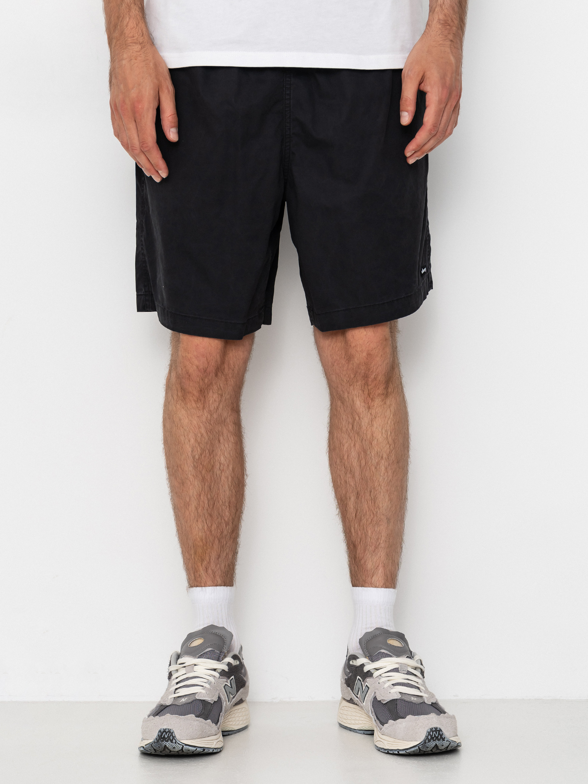 Szorty OBEY Easy Trail (black faded wash)