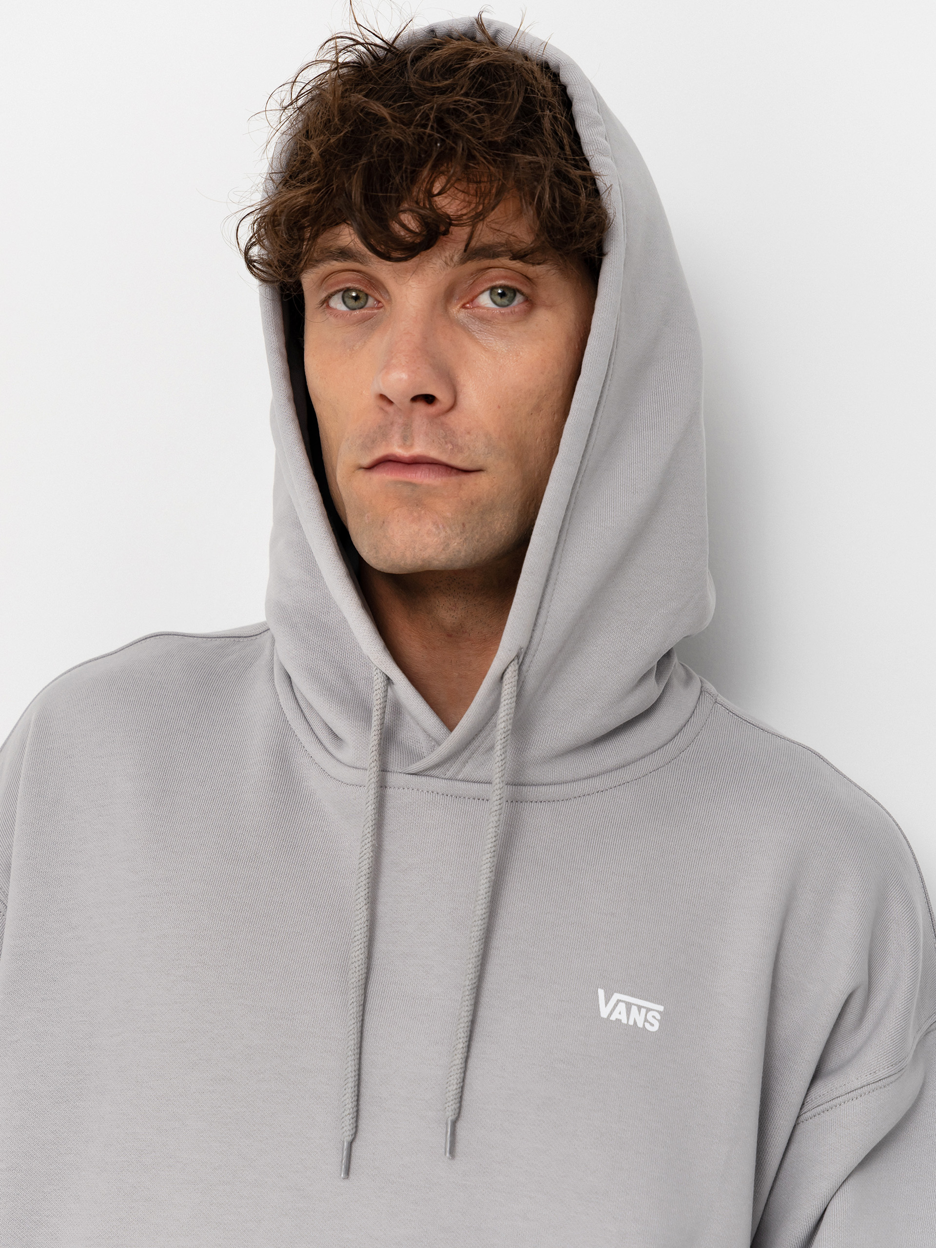 Bluza z kapturem Vans Left Chest HD (light grey)