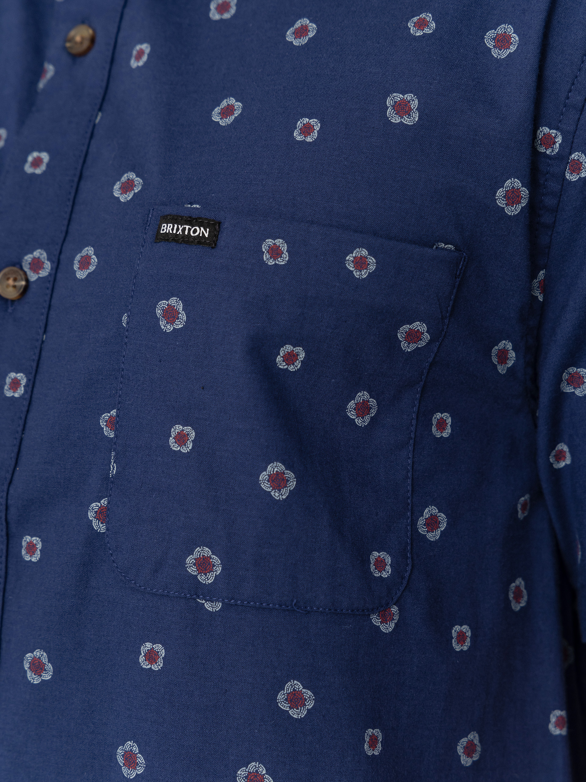 Koszula Brixton Charter Print (midnight blue geo)