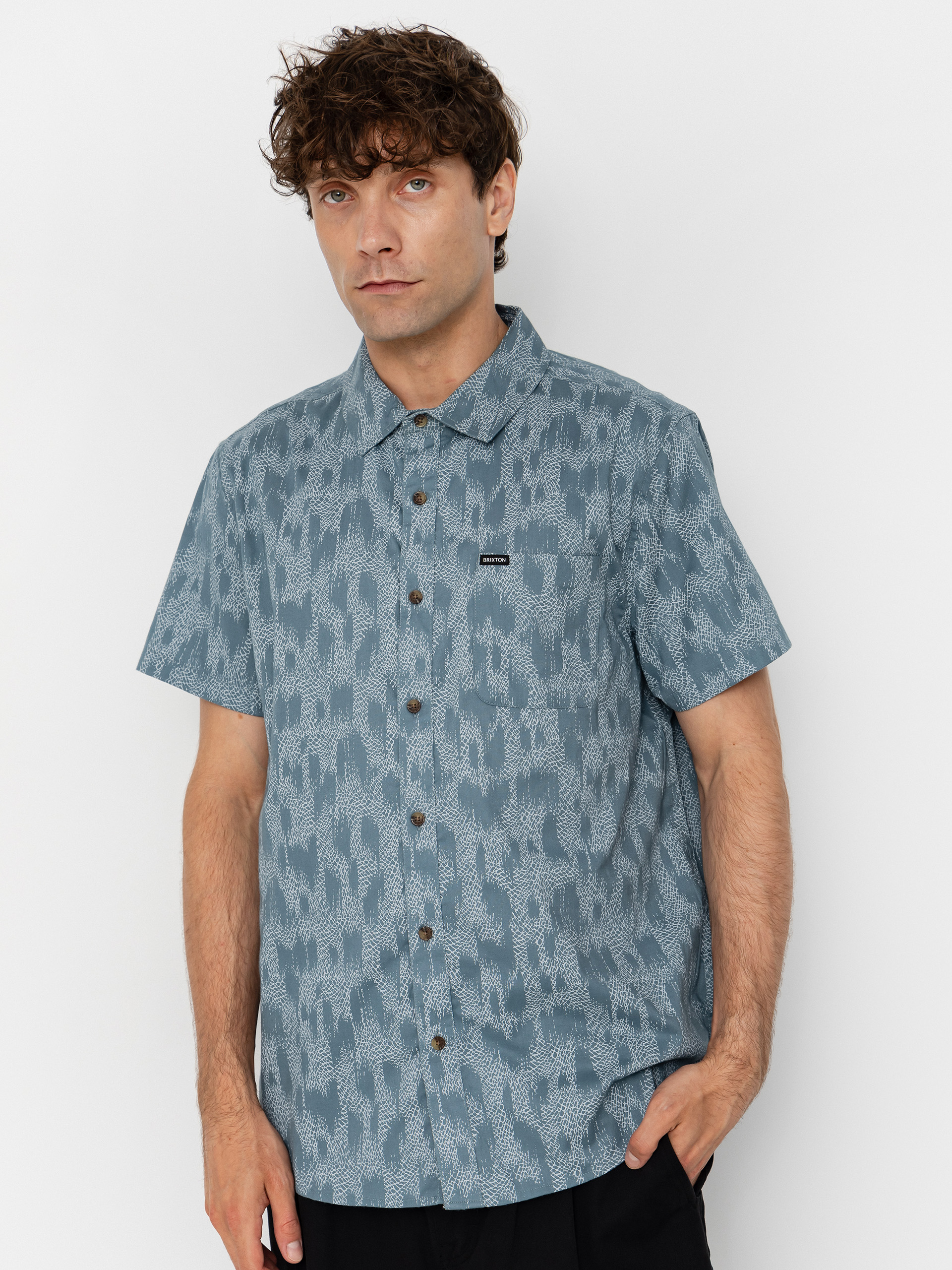 Koszula Brixton Charter Print (trooper crackle paint)