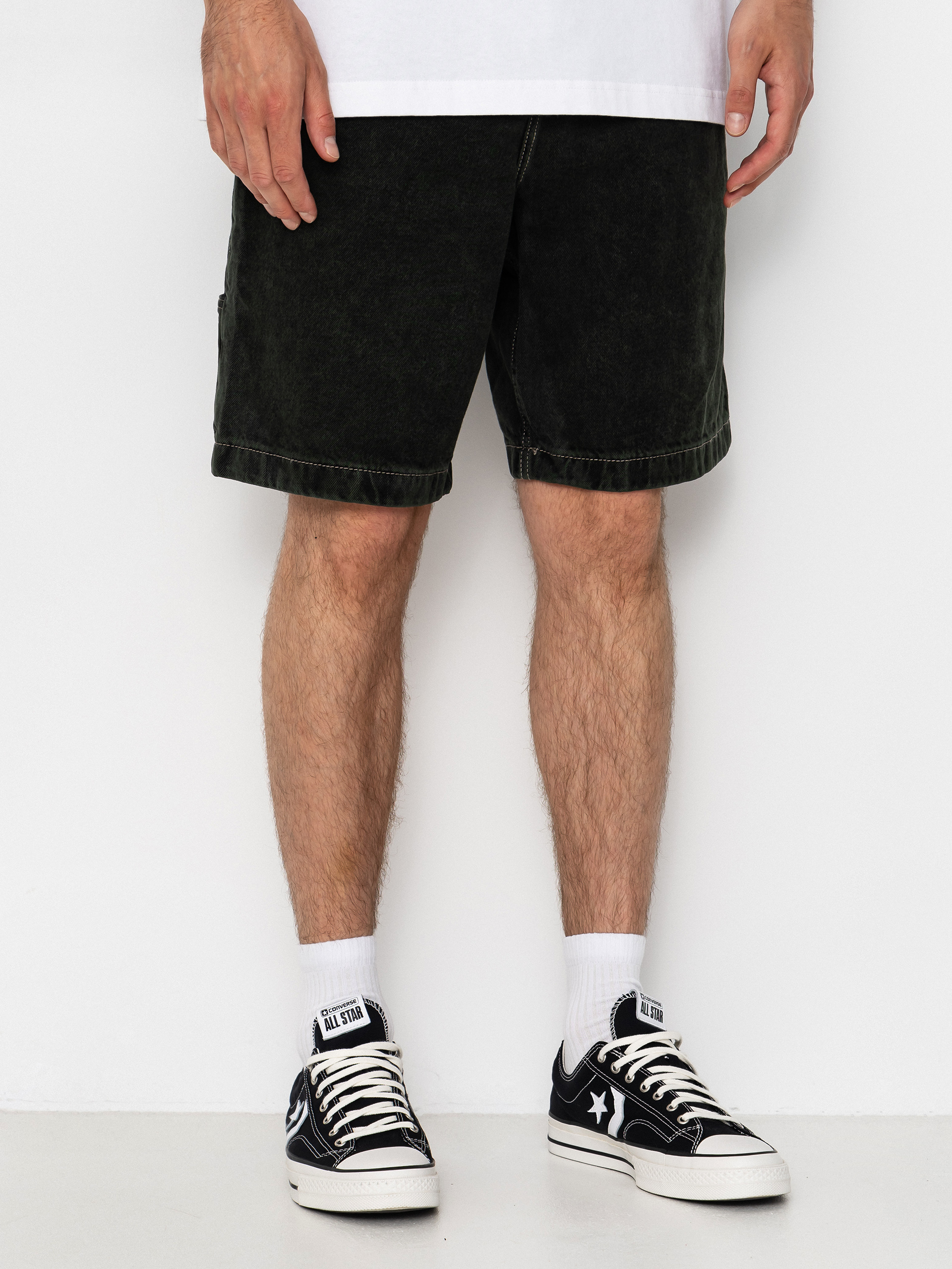 Szorty Element Big Carpenter Denim Wk (black green tint)