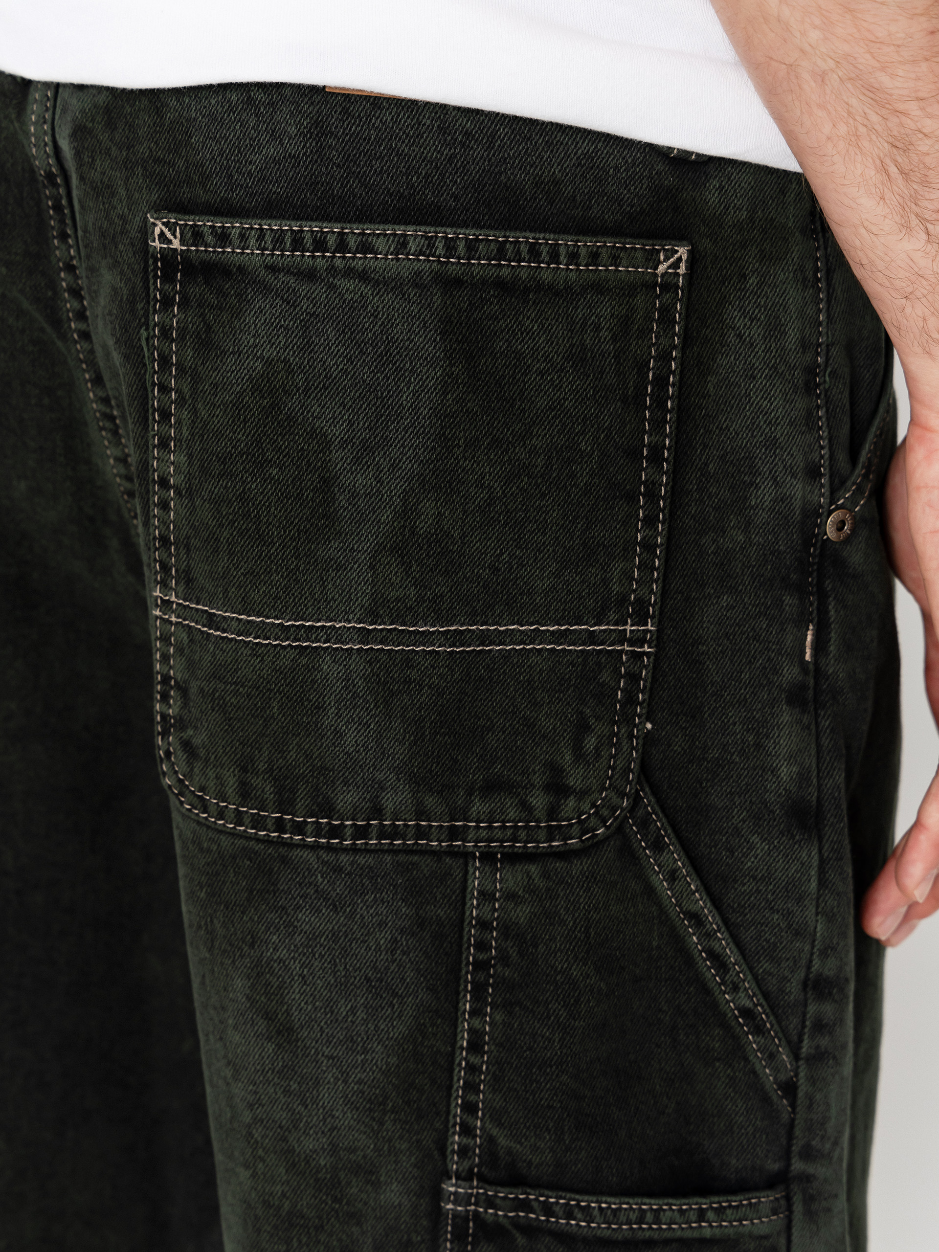 Szorty Element Big Carpenter Denim Wk (black green tint)