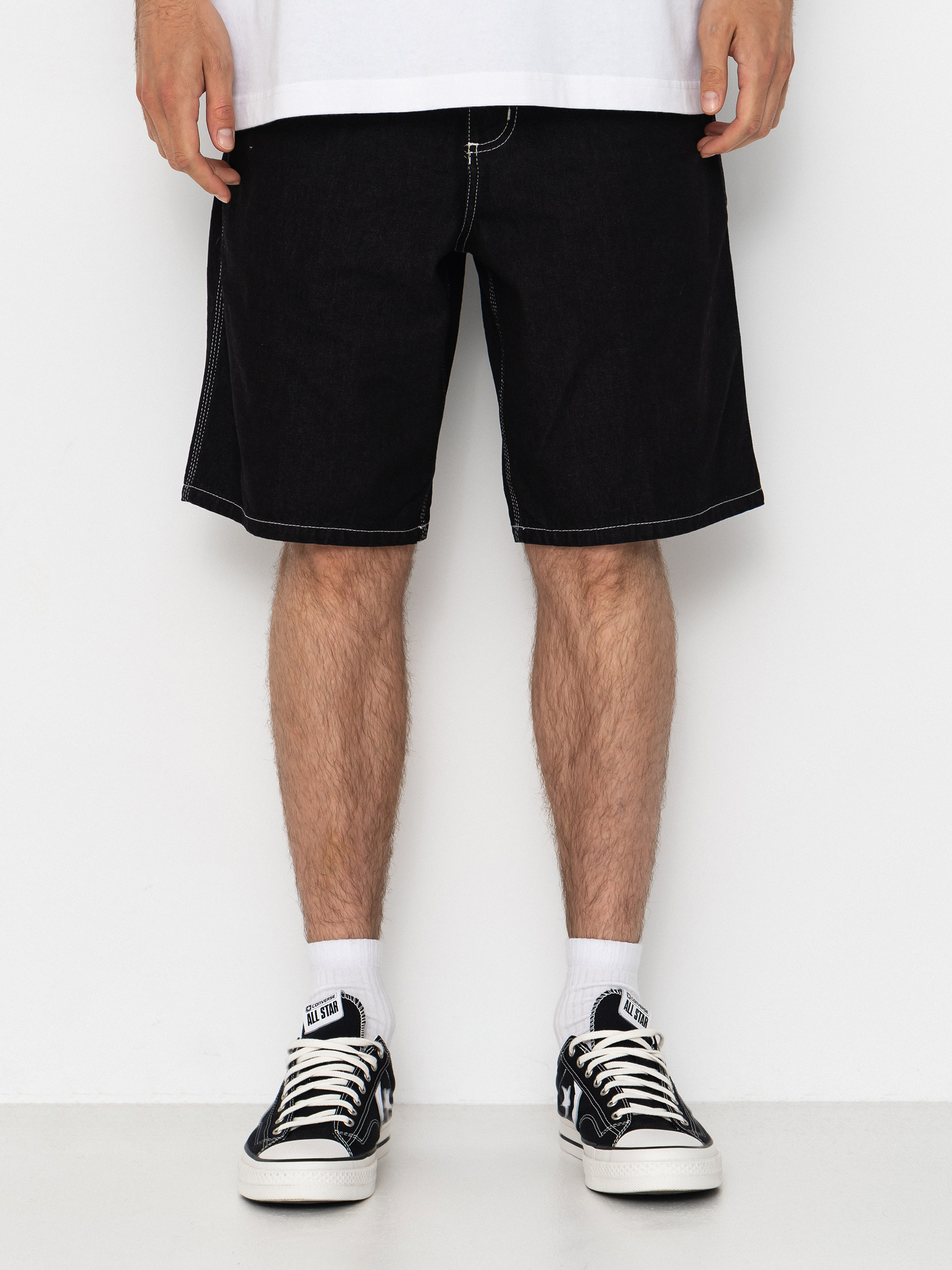 Szorty Carhartt WIP Simple (black one wash)