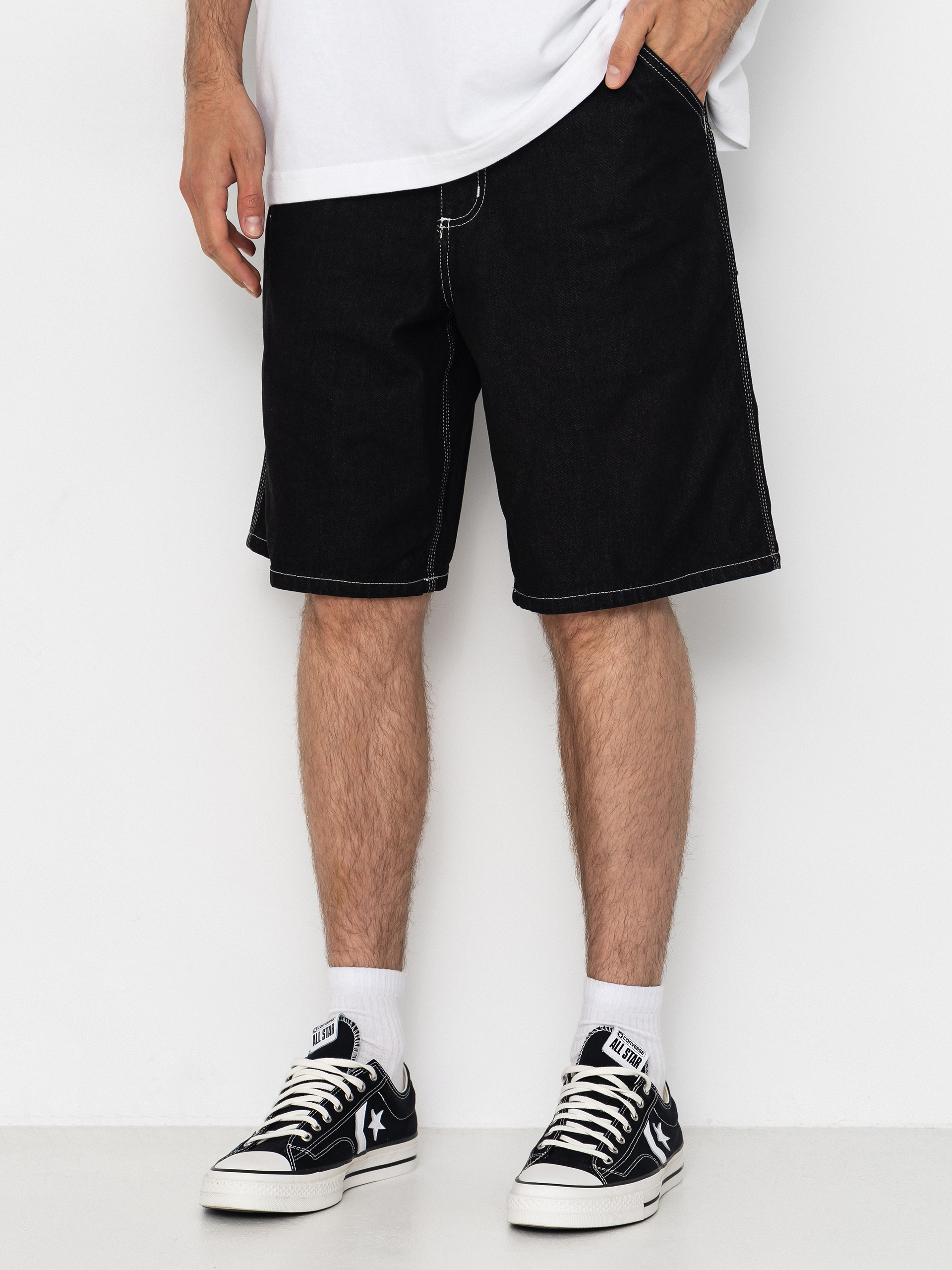 Szorty Carhartt WIP Simple (black one wash)