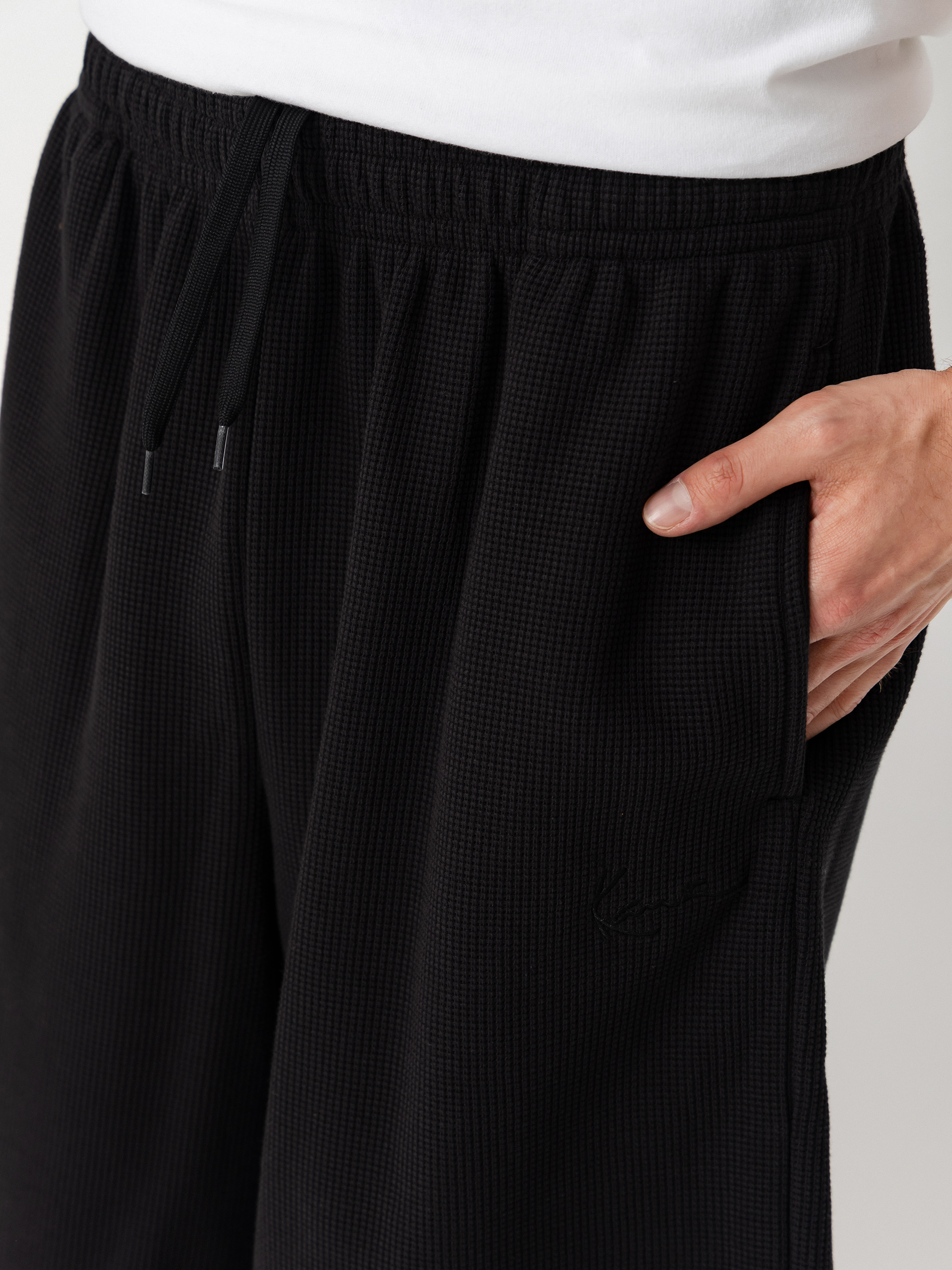 Szorty Karl Kani Signature Waffle (black)