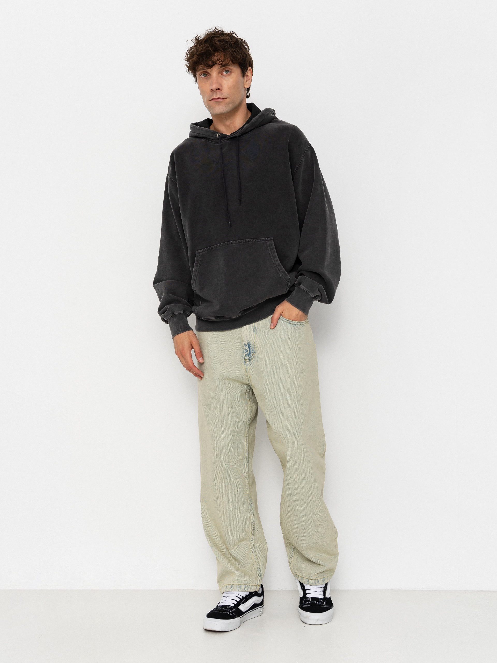 Bluza z kapturem Polar Skate Dave Rabbit HD (silver black)