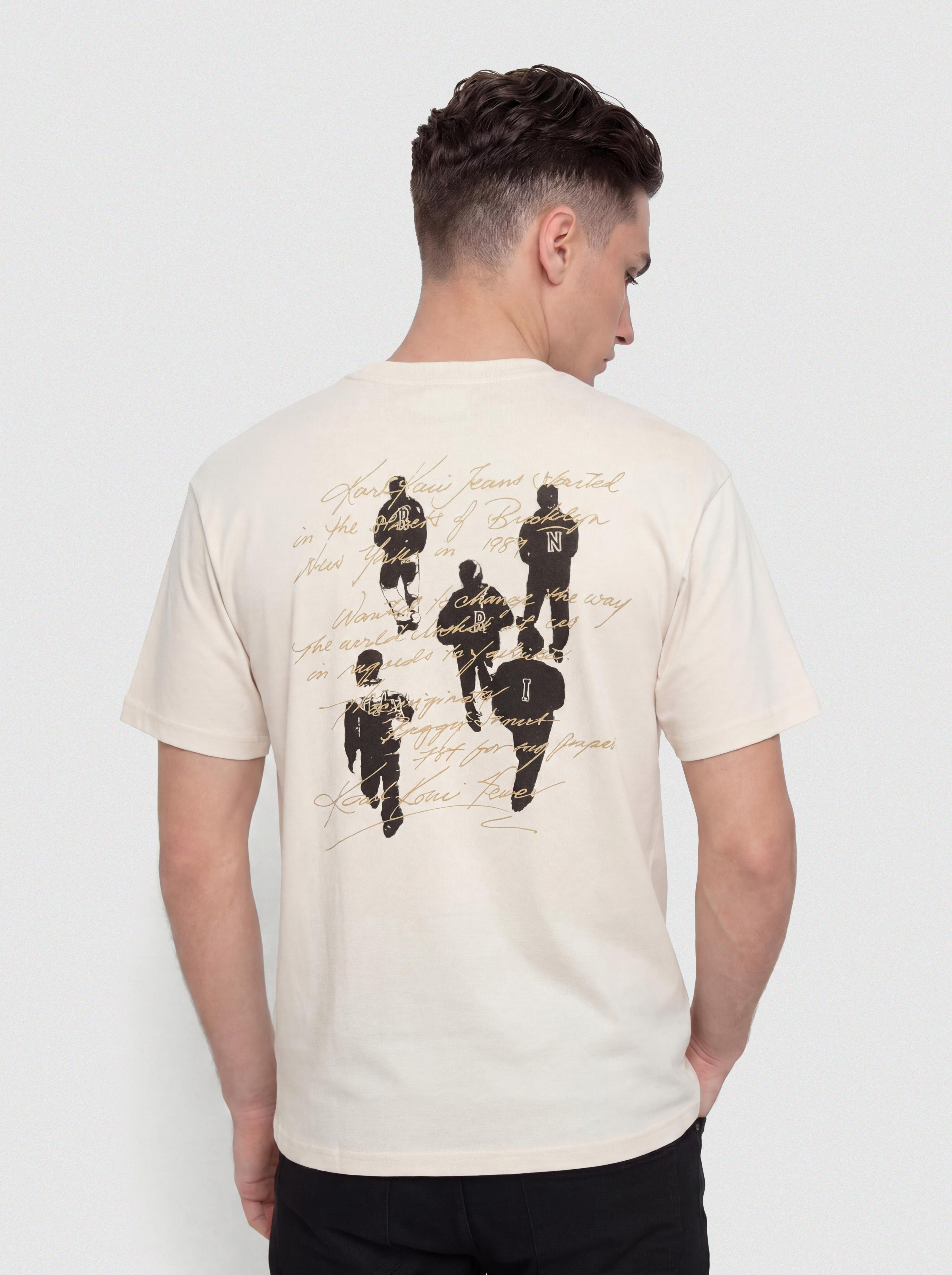 T-shirt Karl Kani Signature Washed Oversized (white)