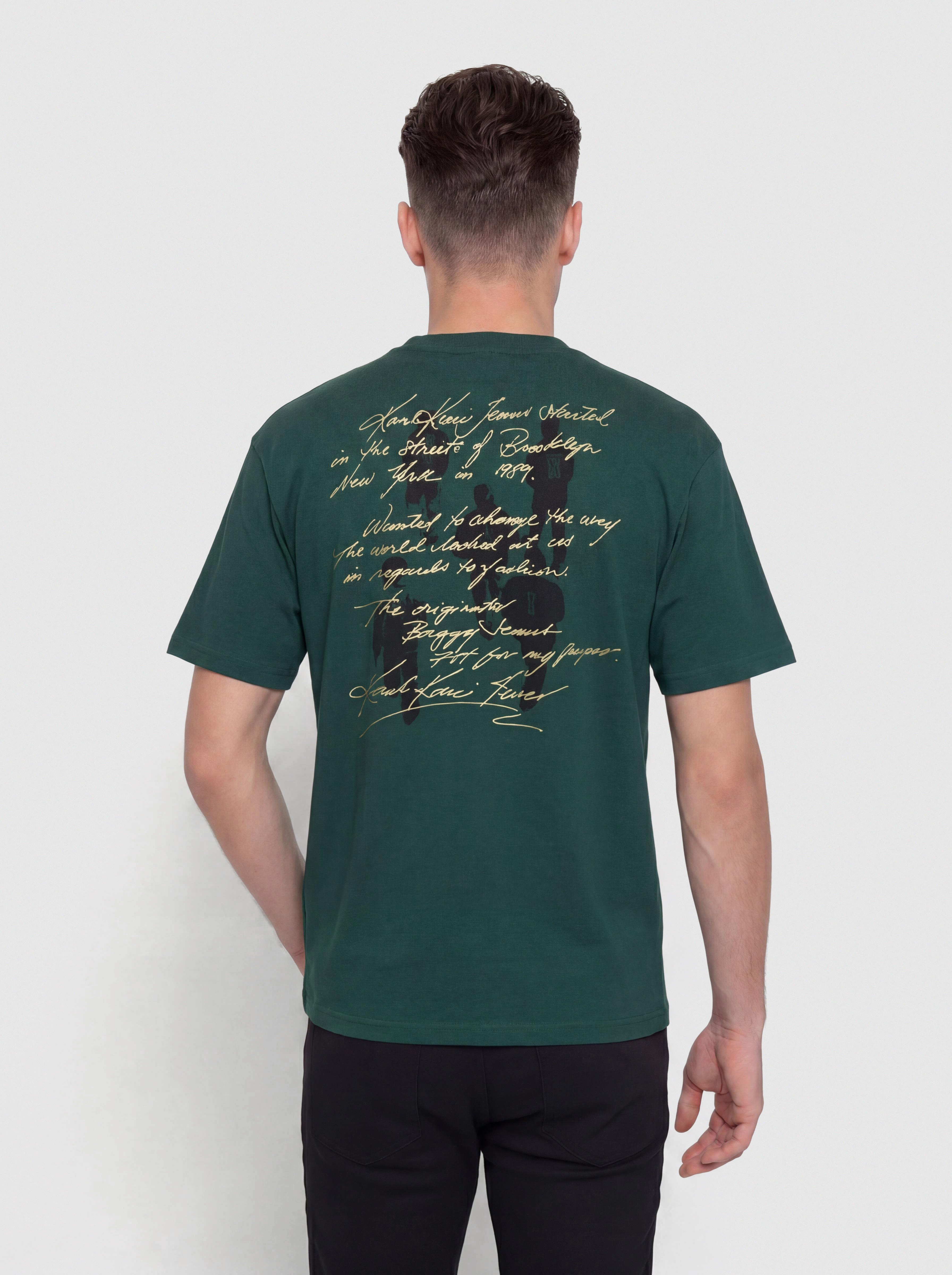 T-shirt Karl Kani Signature Washed Oversized (green)