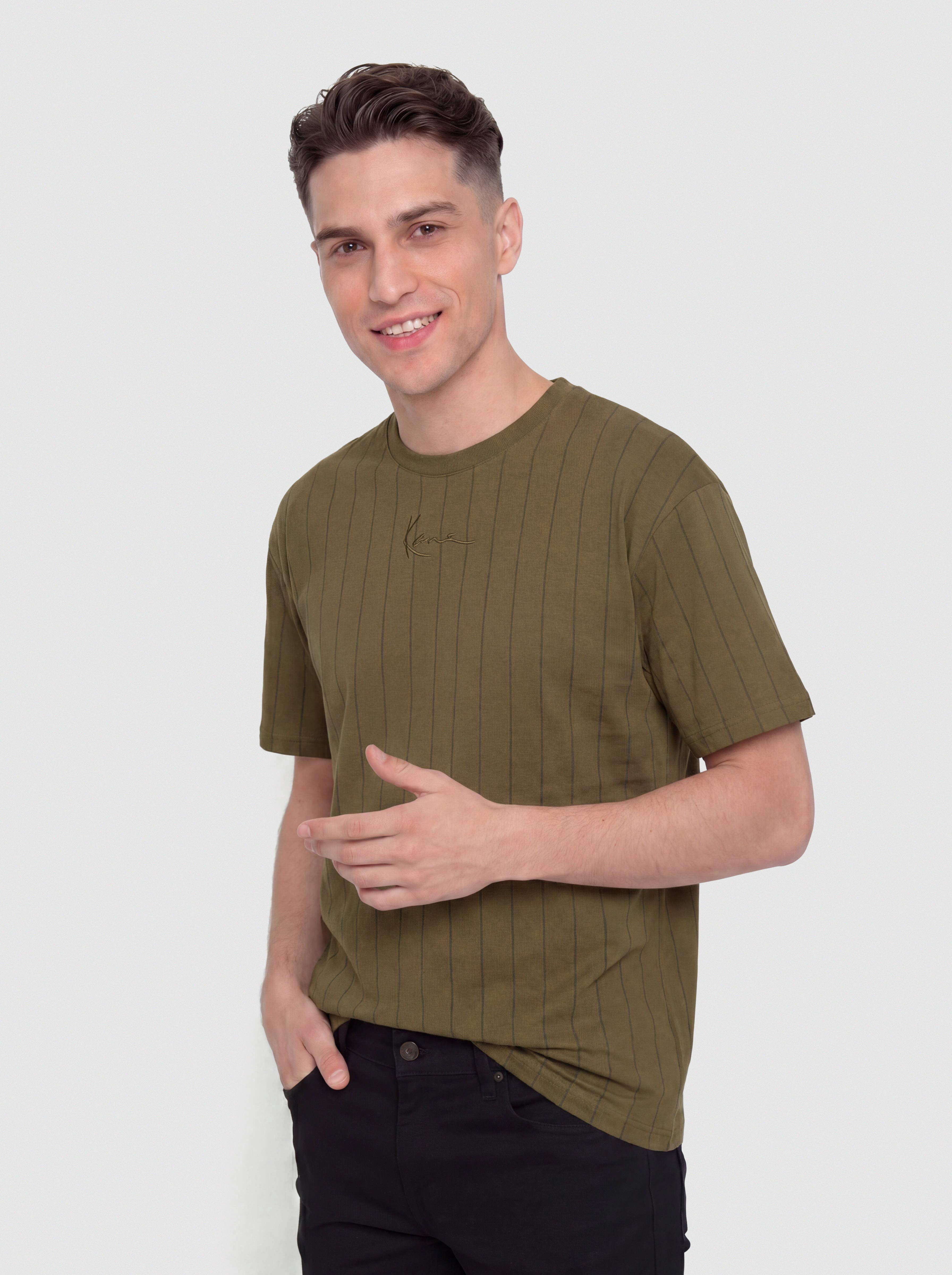 T-shirt Karl Kani Small Signature Essential Pinstripe