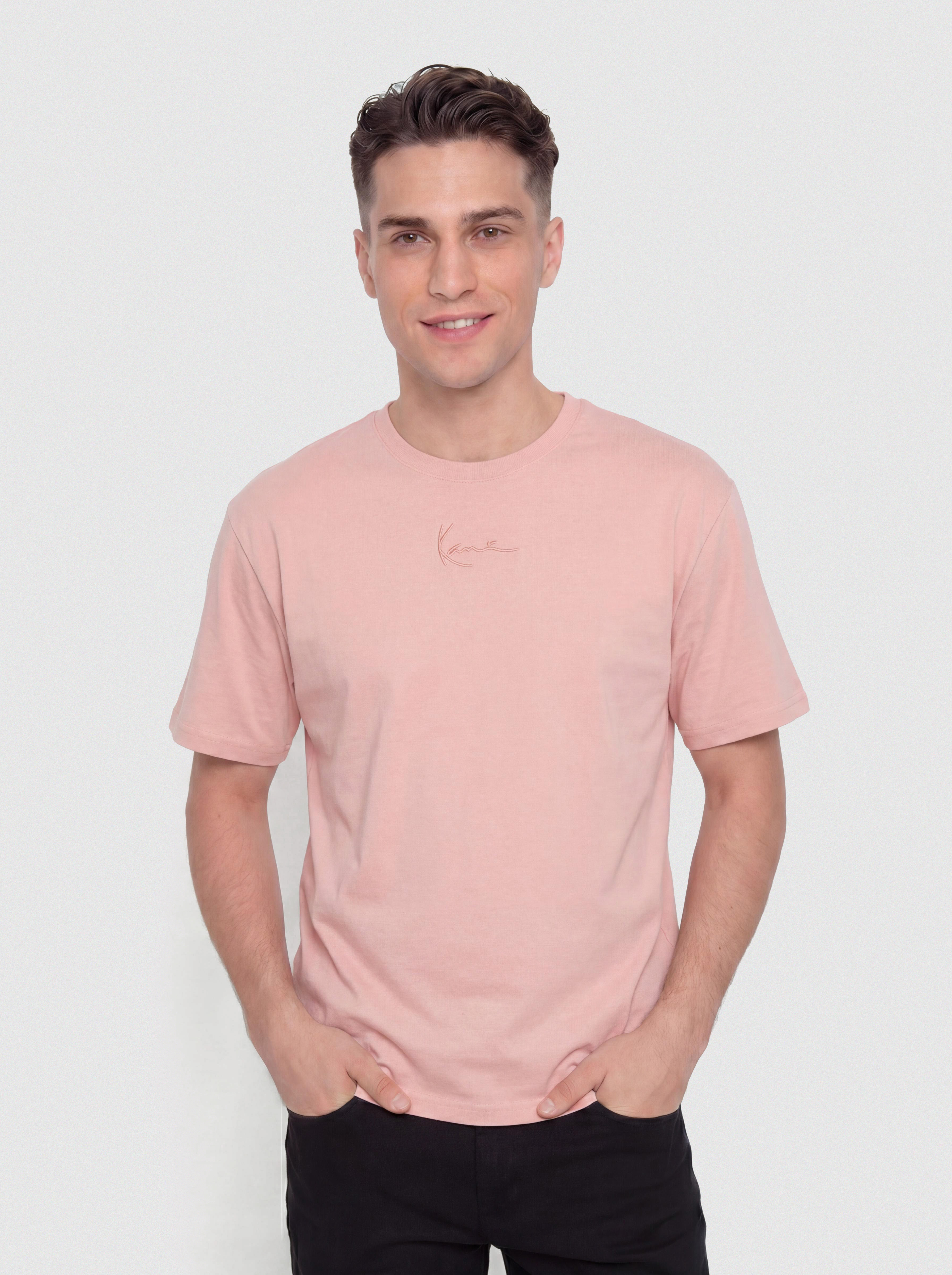T-shirt Karl Kani Small Signature Essential (pink)