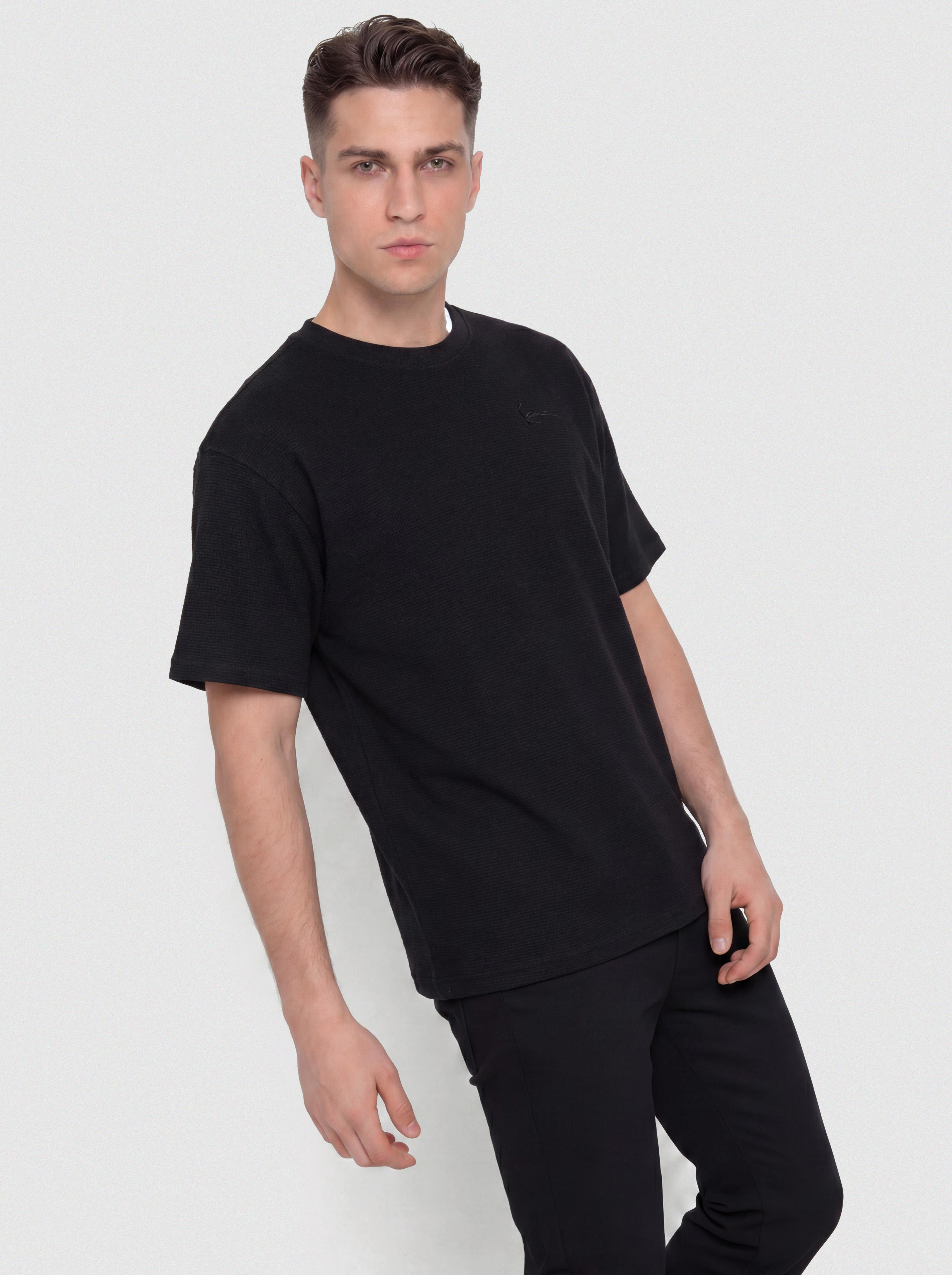 T-shirt Karl Kani Signature Waffle (black)