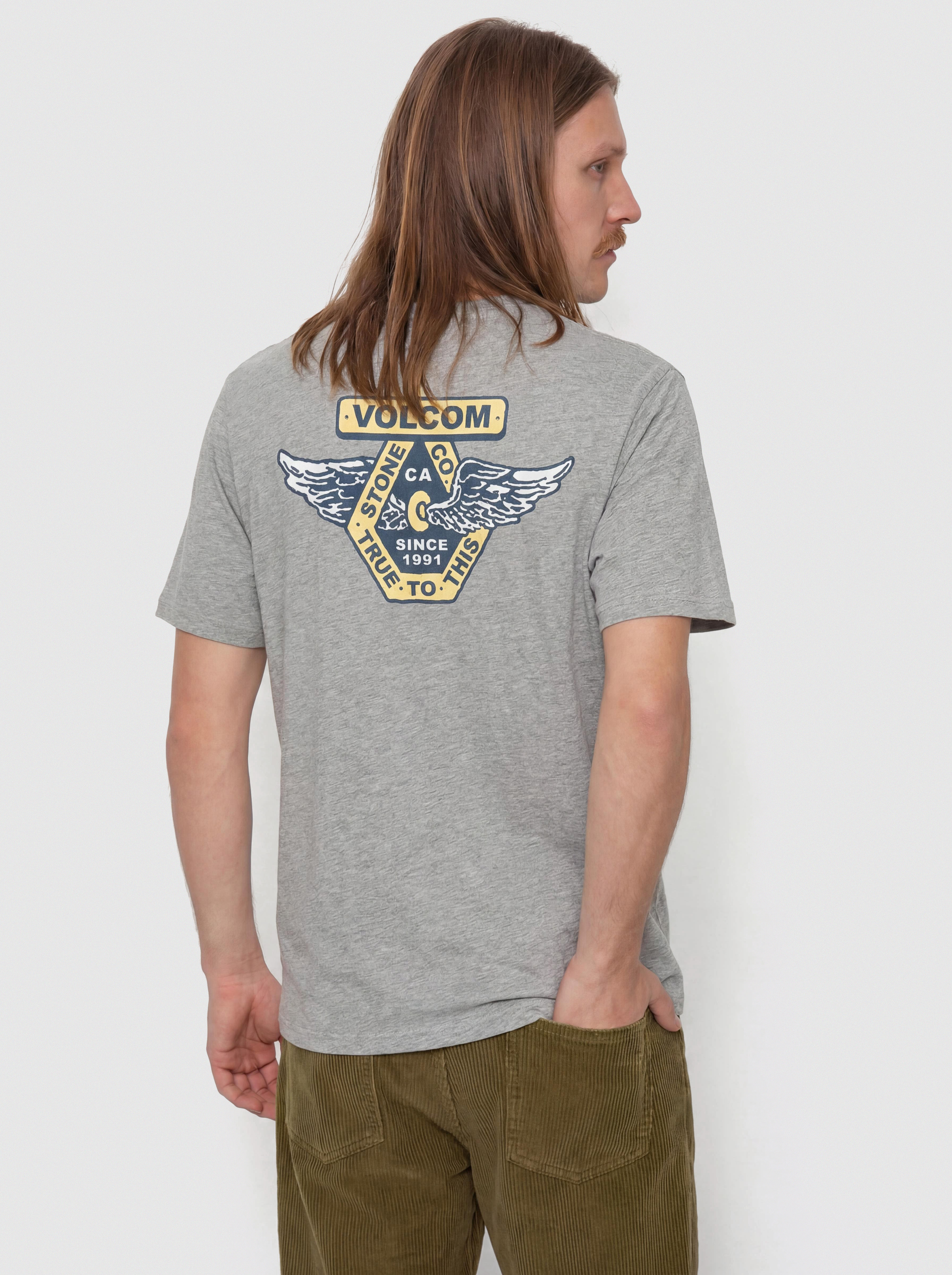 T-shirt Volcom Free Wheel Hth (heather grey)