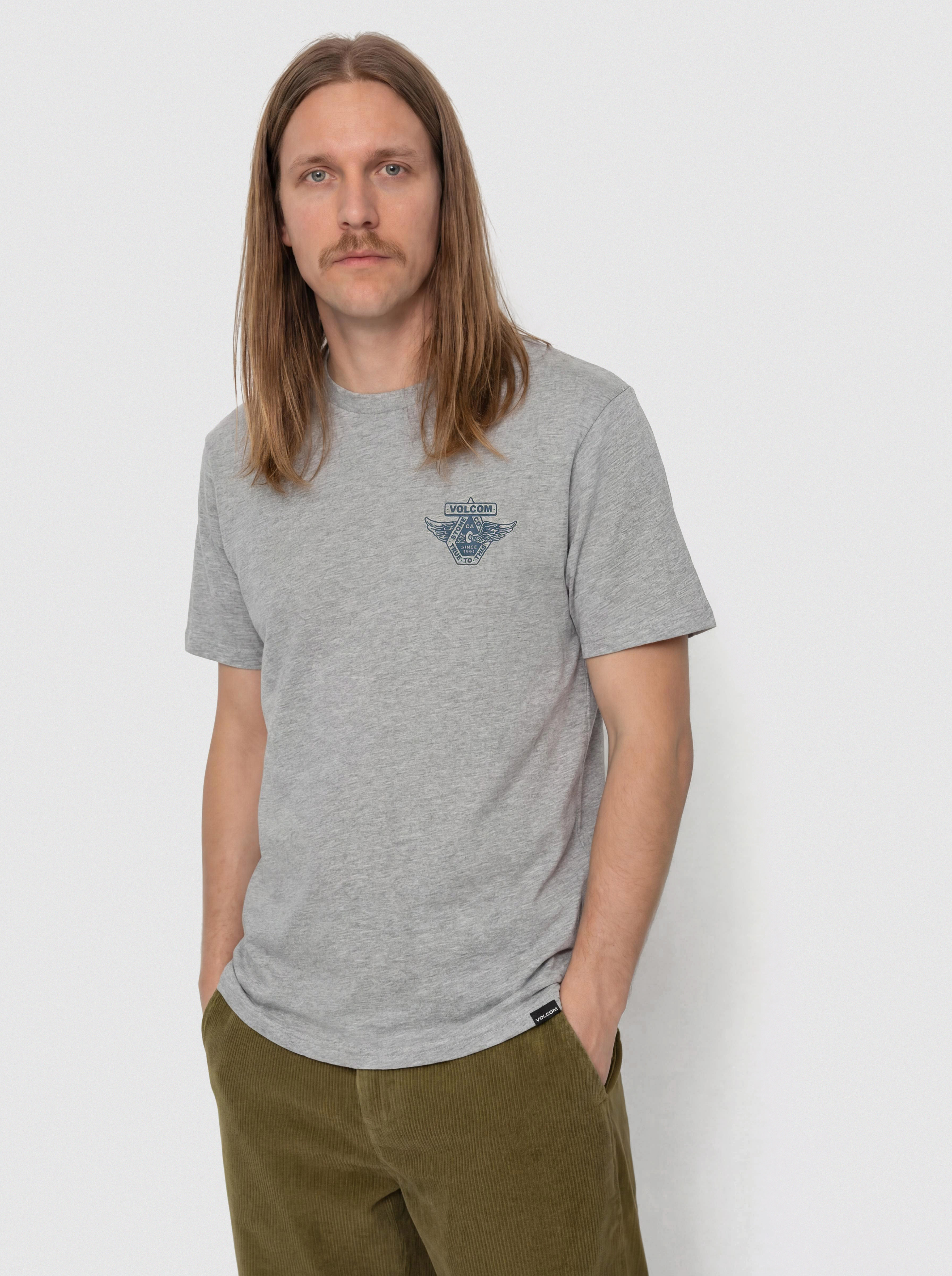T-shirt Volcom Free Wheel Hth (heather grey)