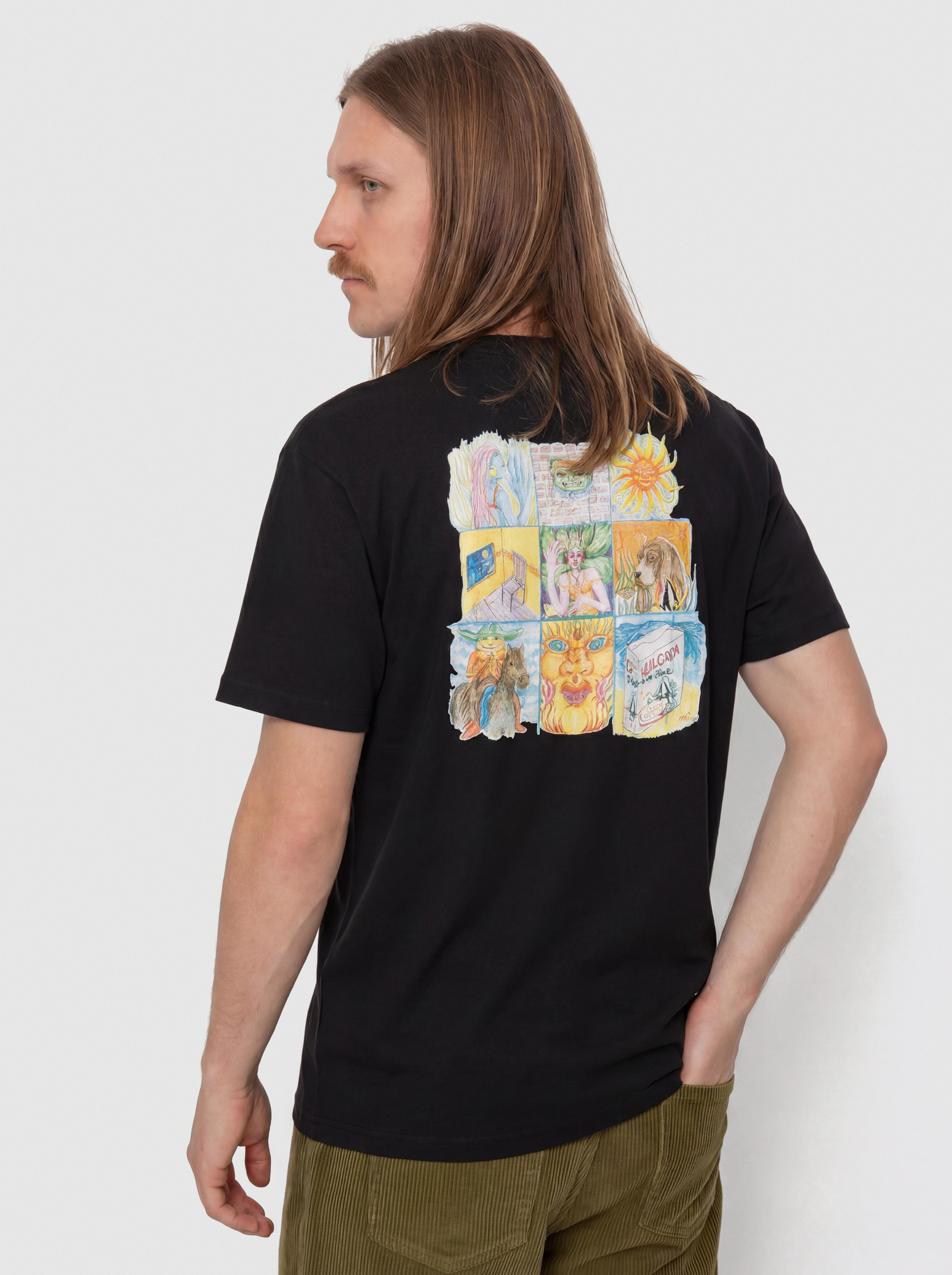 T-shirt Volcom Double Fantasy Lse (black)