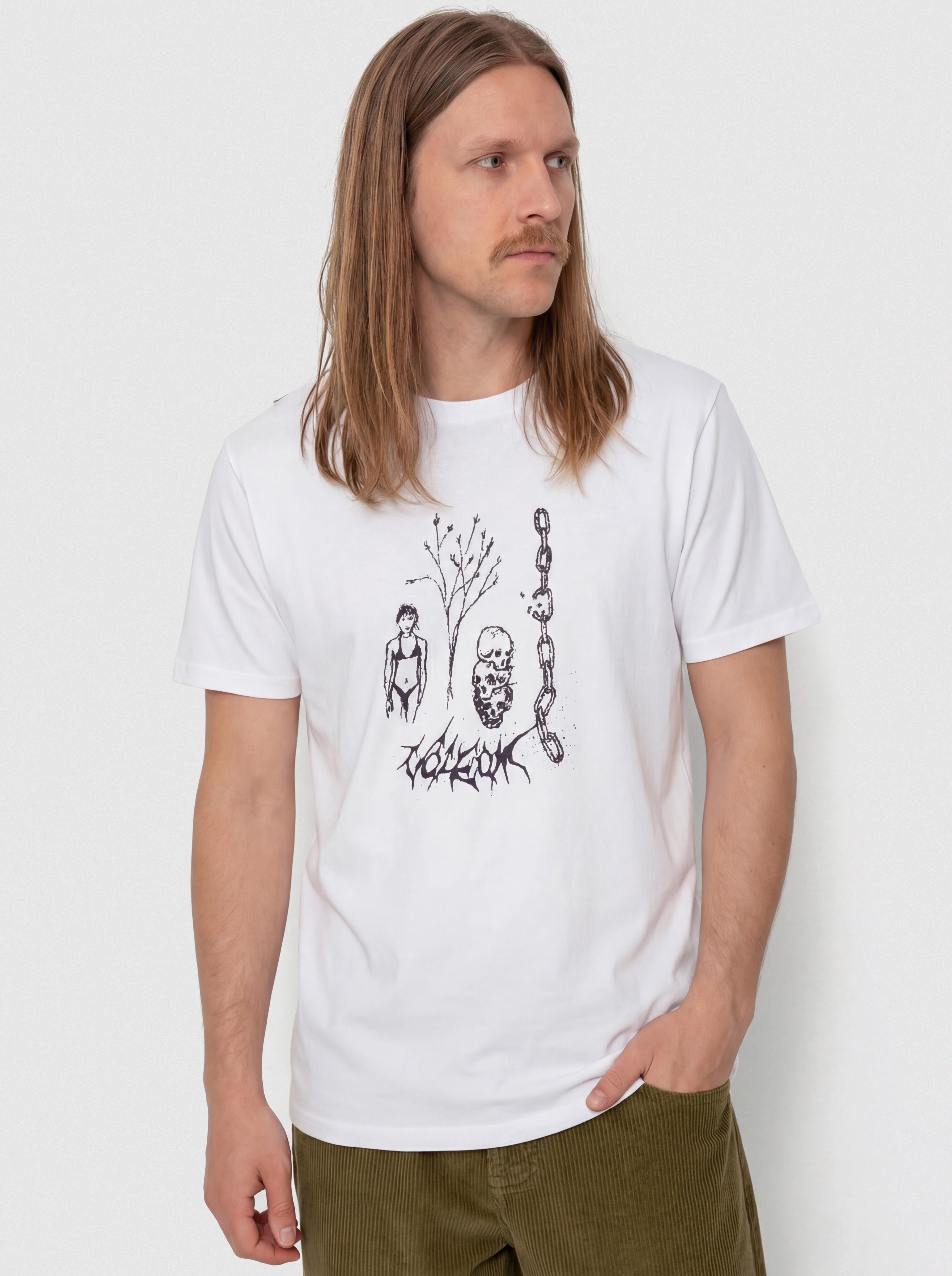 T-shirt Volcom Poetic Dess Lse (white)