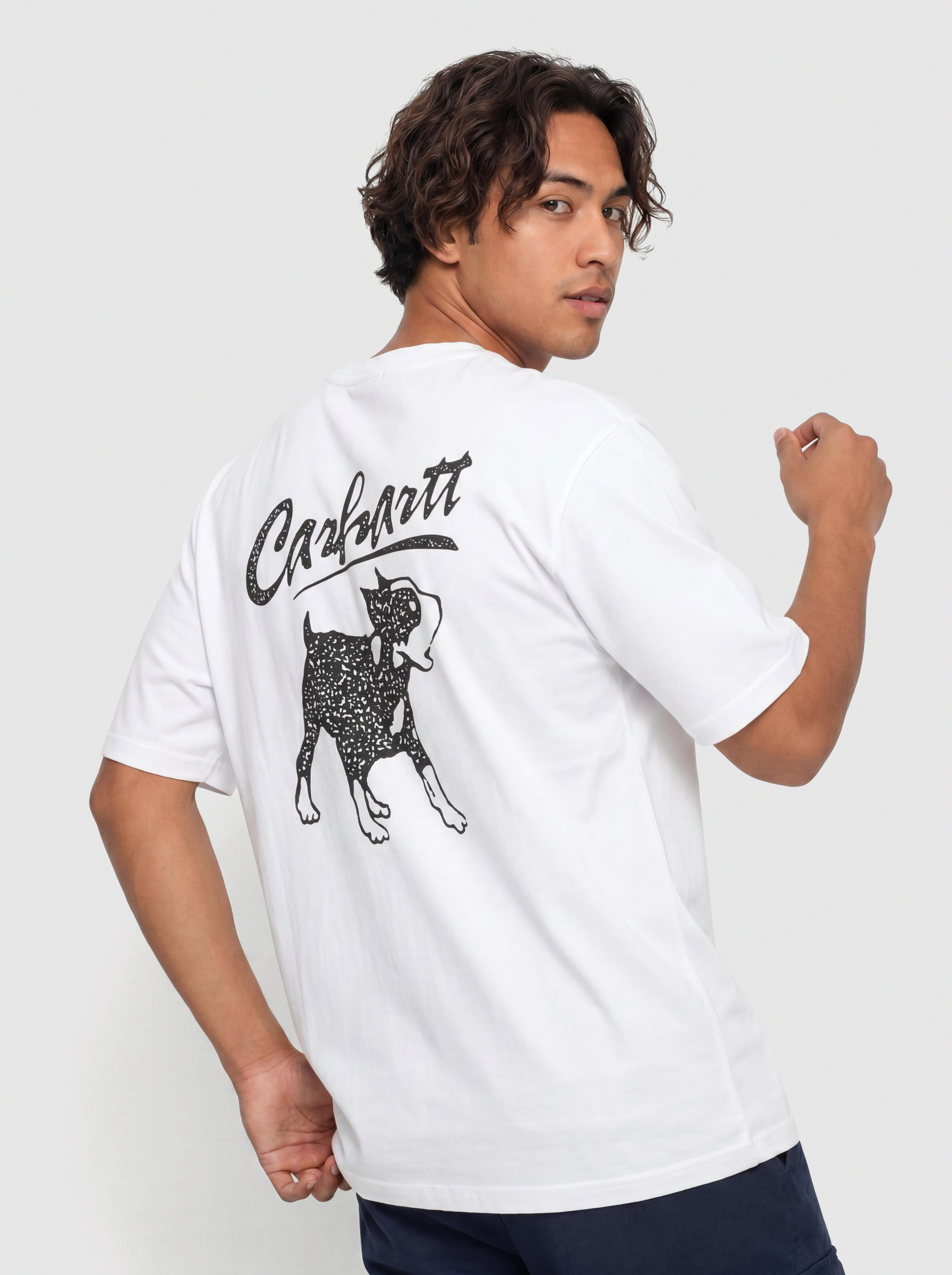 T-shirt Carhartt WIP Pup (white)
