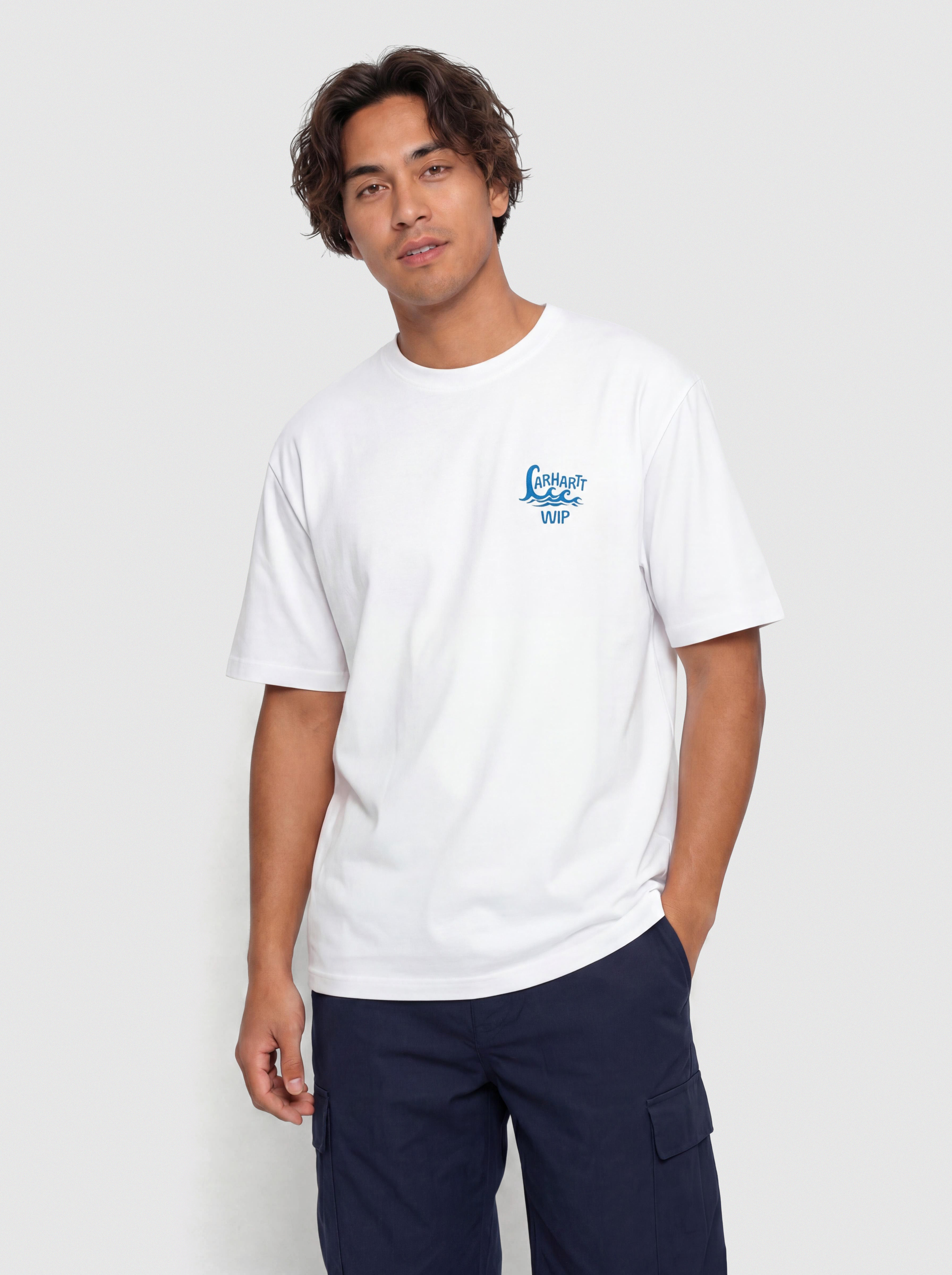 T-shirt Carhartt WIP Waves (white)