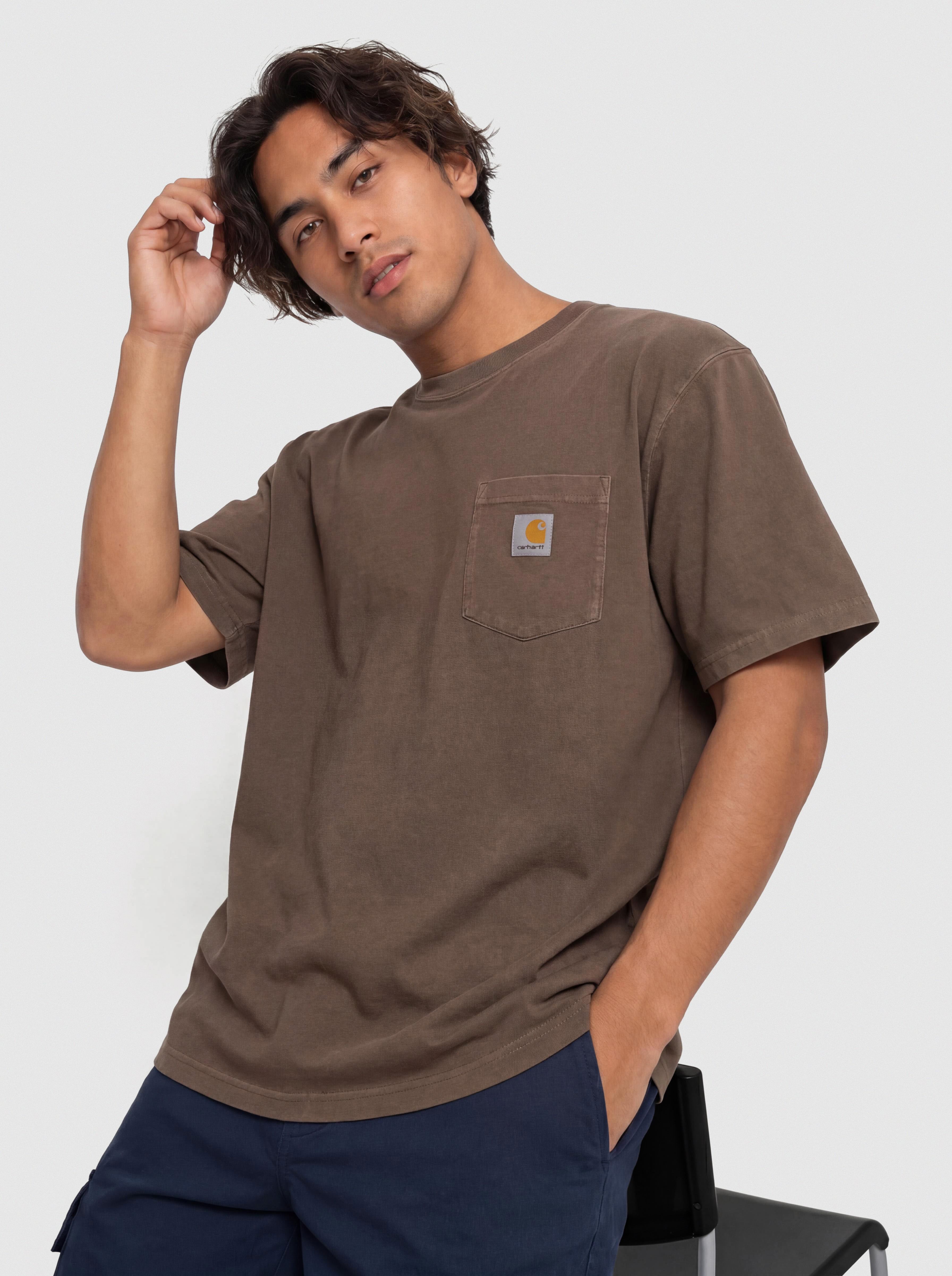 T-shirt Carhartt WIP Loose Pocket (tobacco)