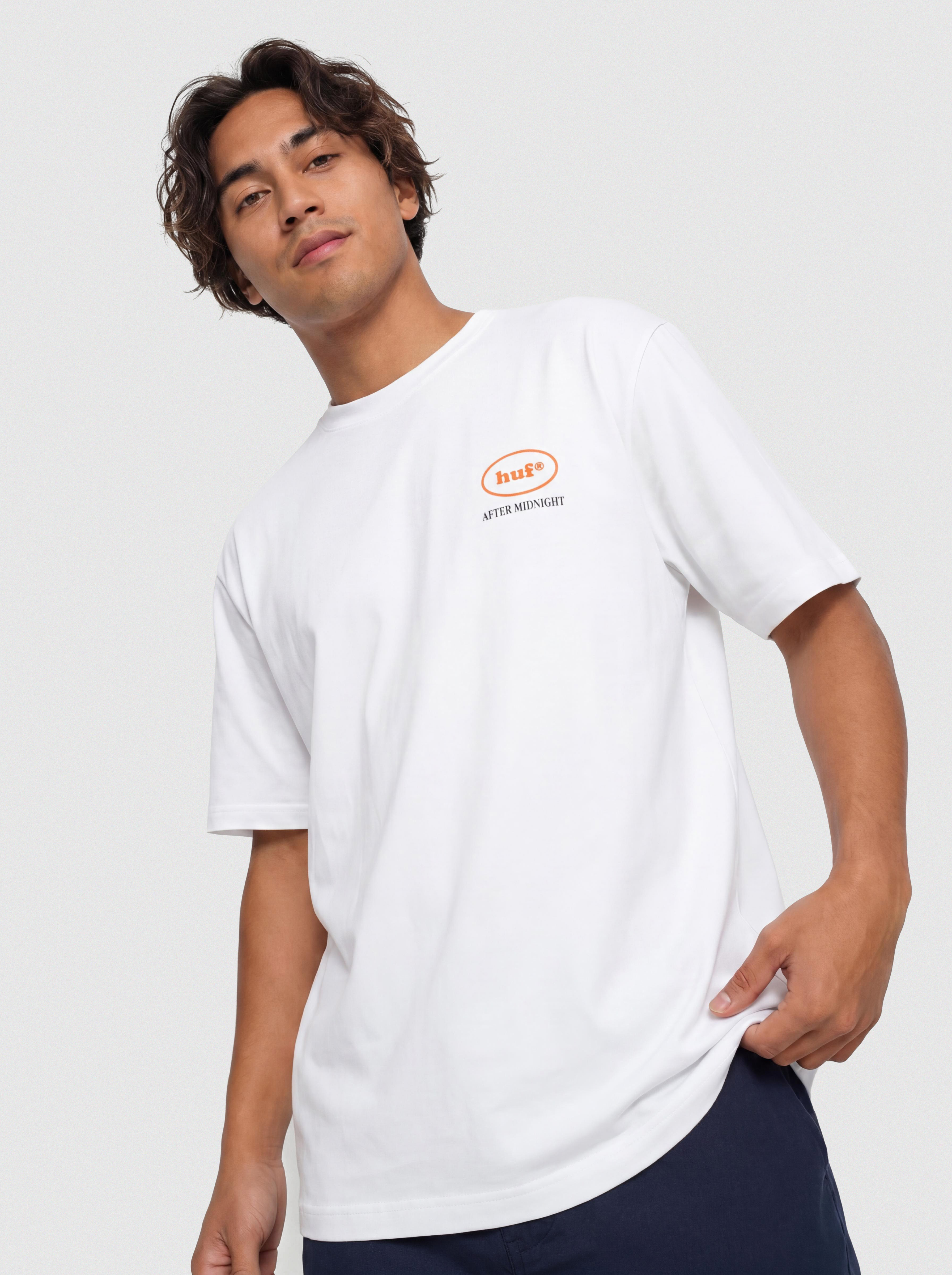 T-shirt HUF After Midnight (white)