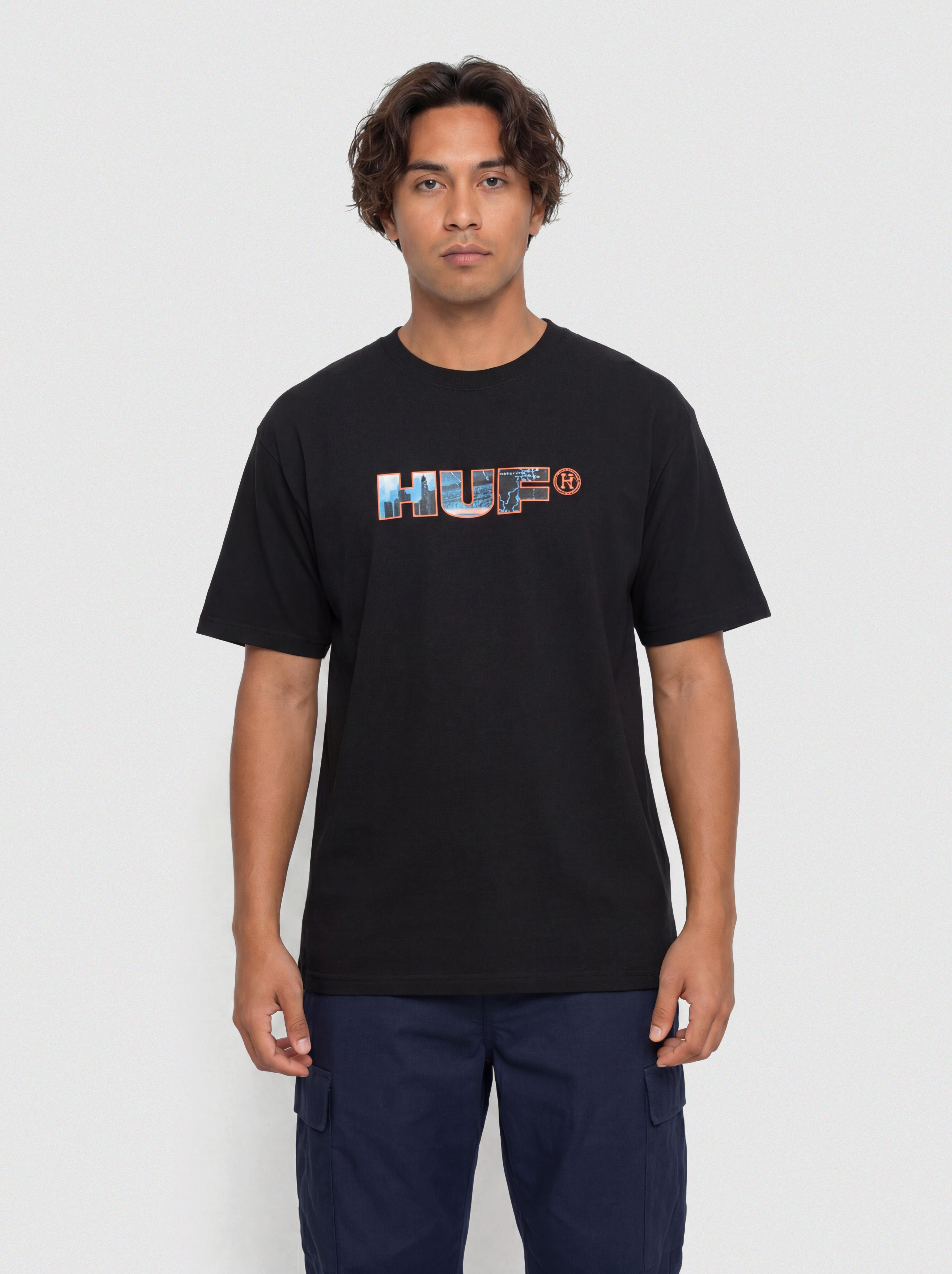 T-shirt HUF Flight Path (black)