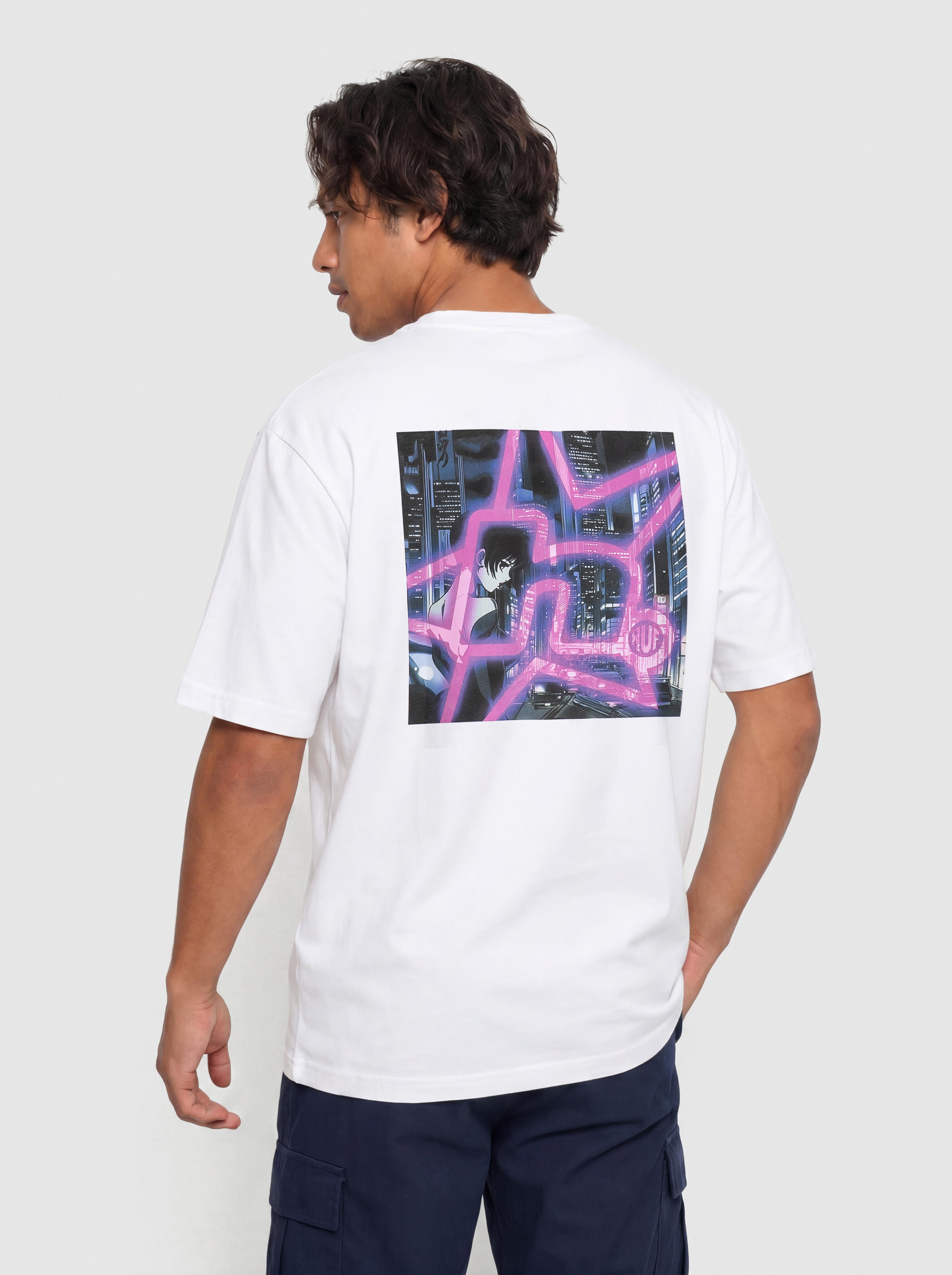 T-shirt HUF Cyberpunk (white)
