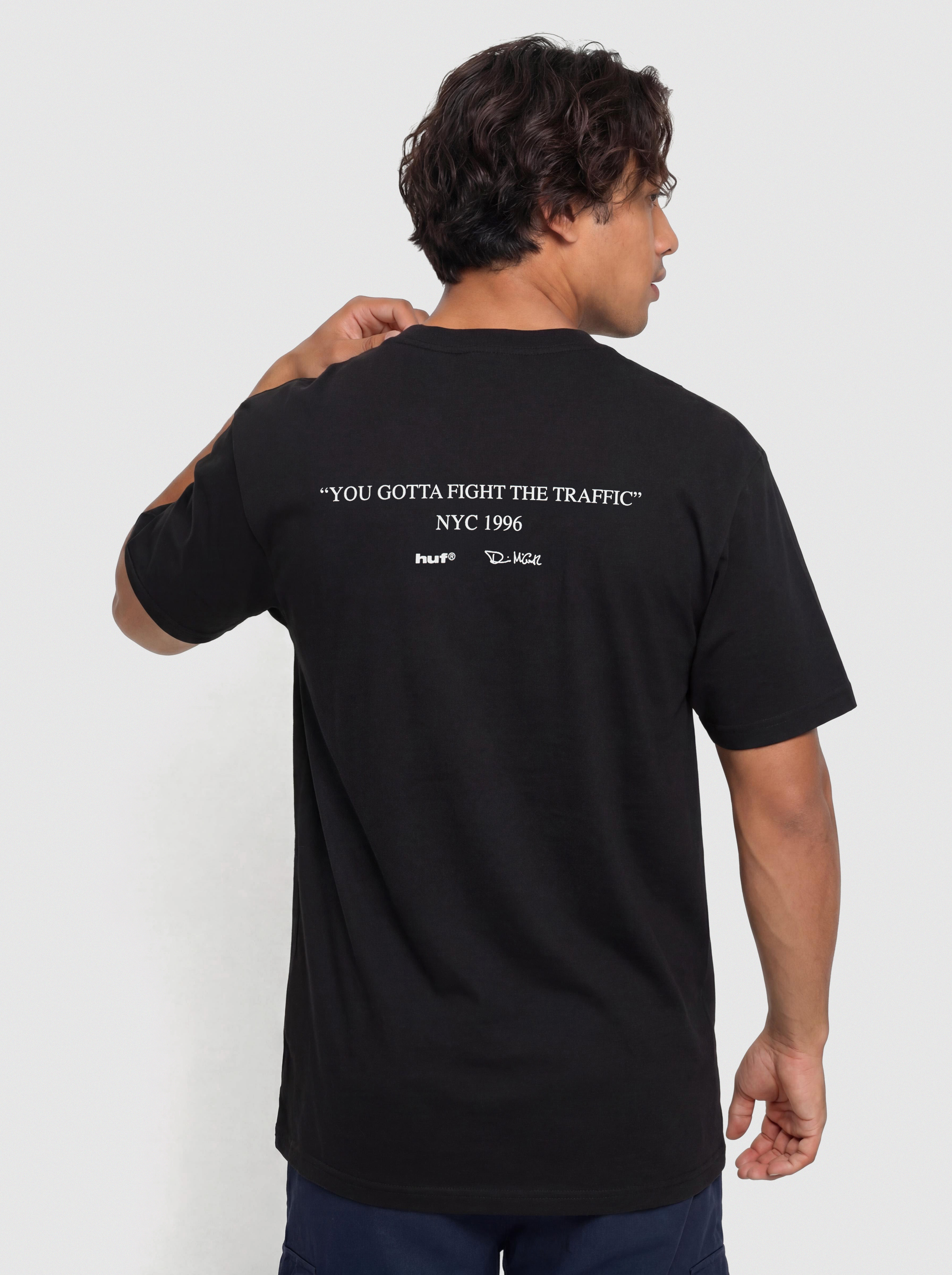 T-shirt HUF Fight The Traffic (black)