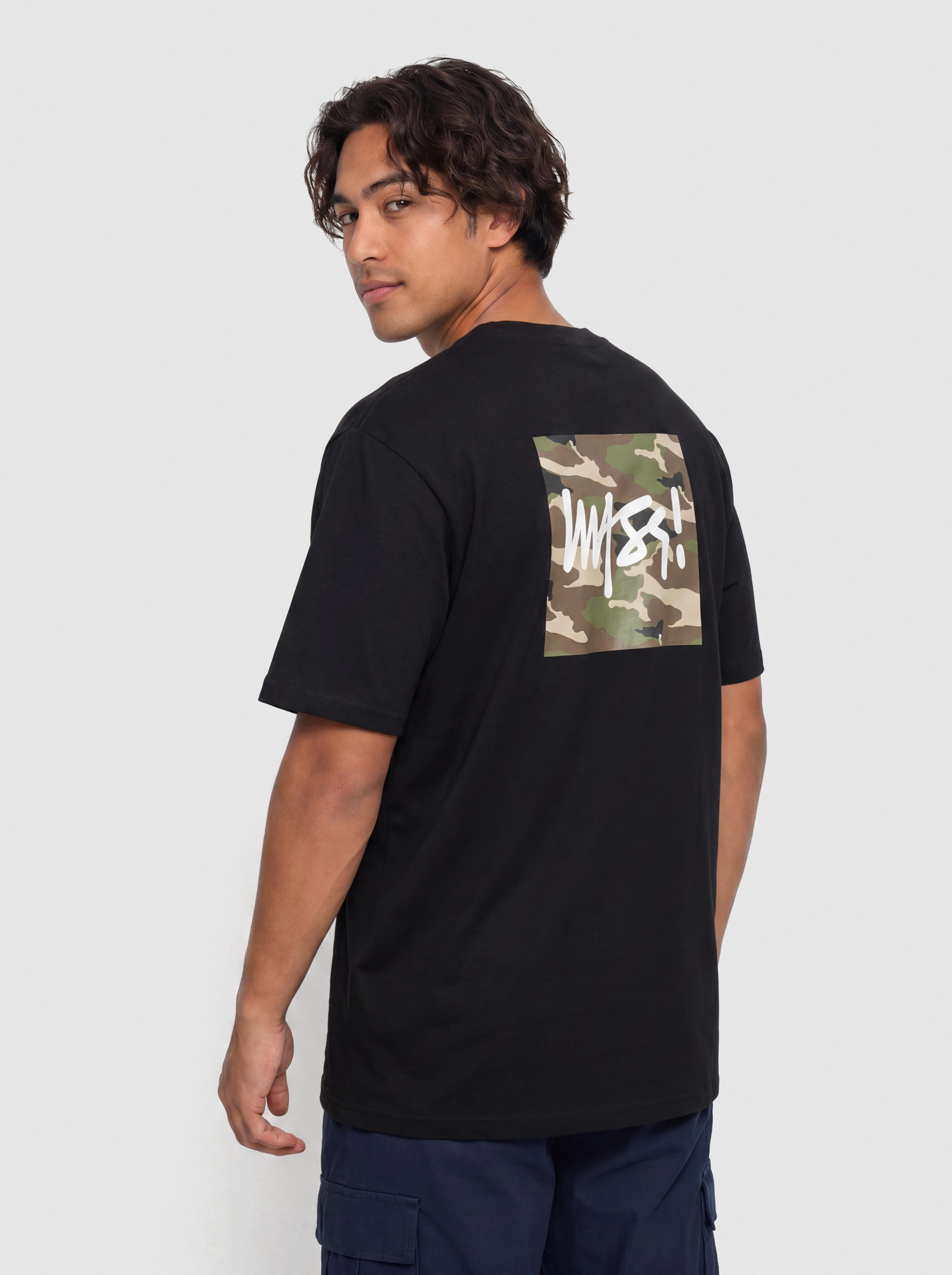 T-shirt MassDnm Camo Sign (black)