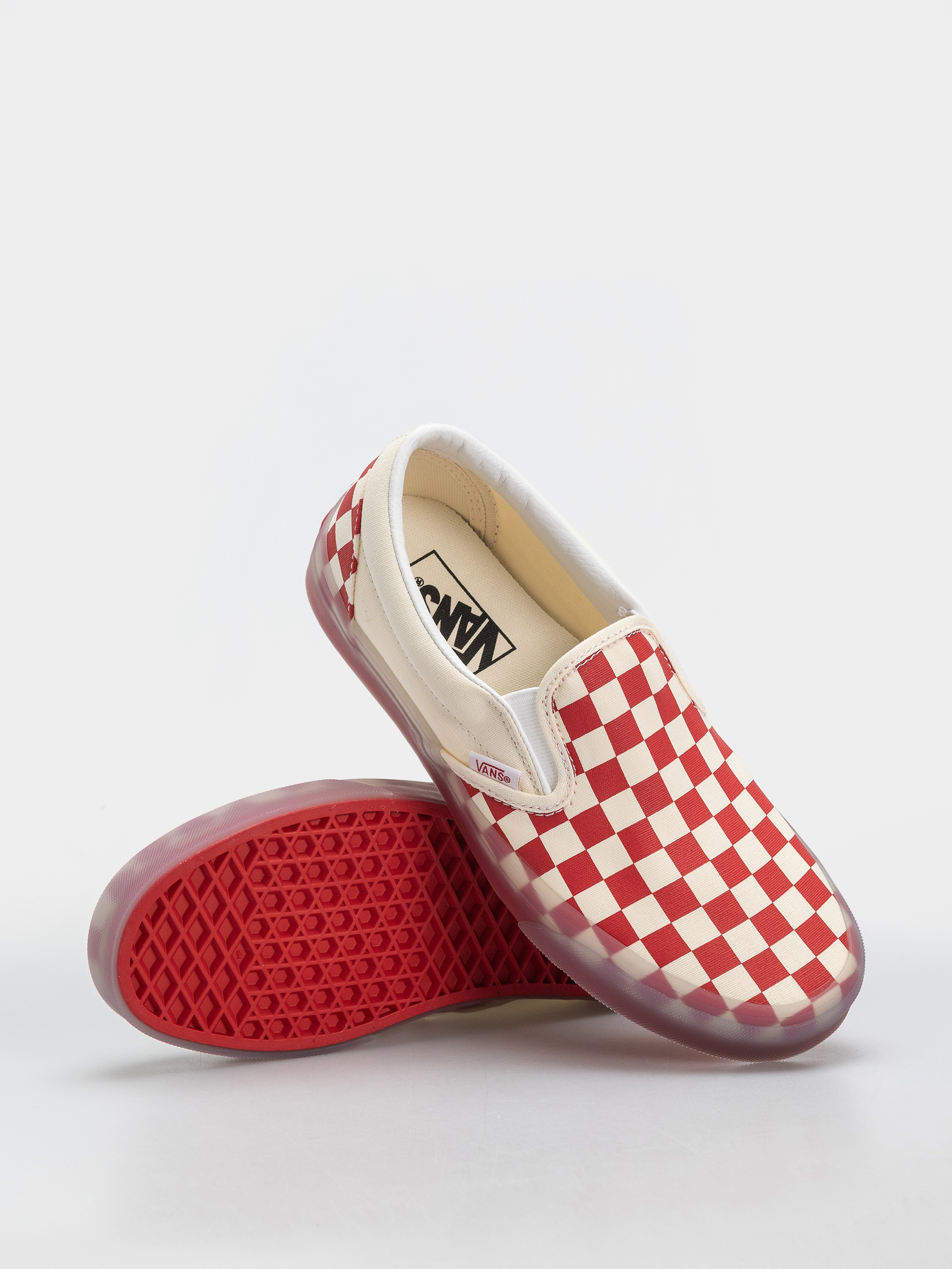 Buty Vans Classic Slip On (red/marshmallow)