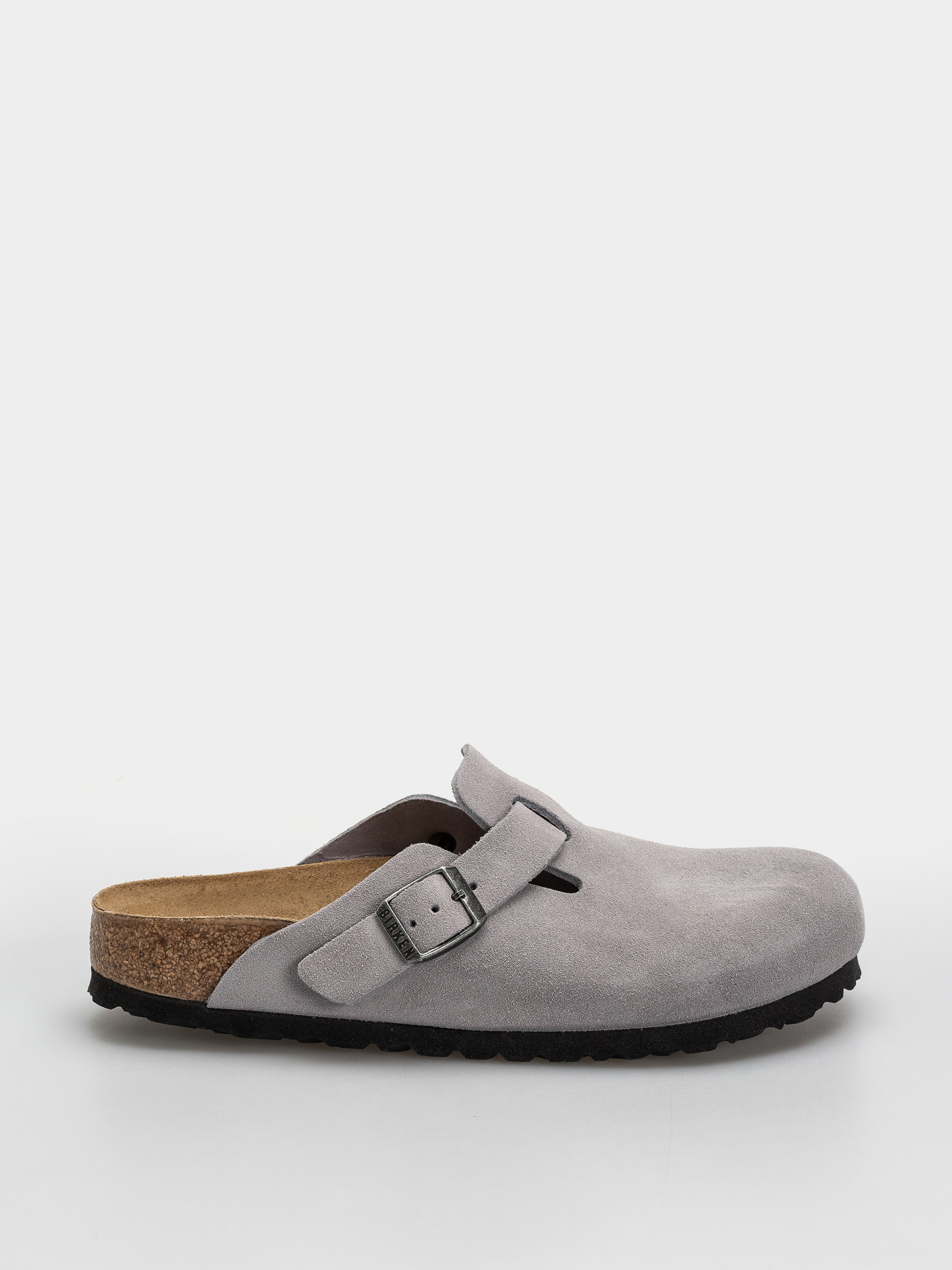 Klapki Birkenstock Boston Suede Leather Narrow (lavender sky)