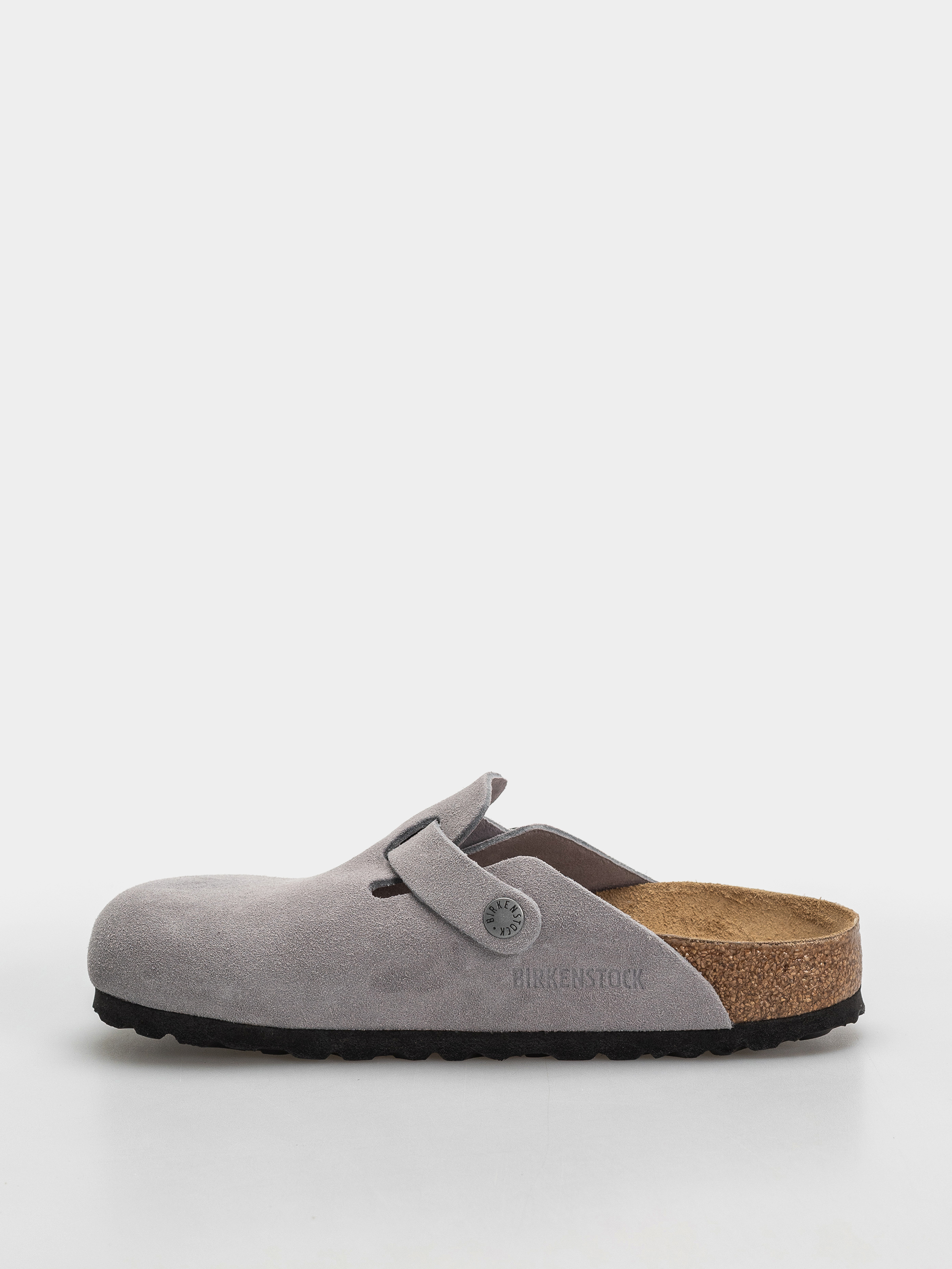 Klapki Birkenstock Boston Suede Leather Narrow (lavender sky)