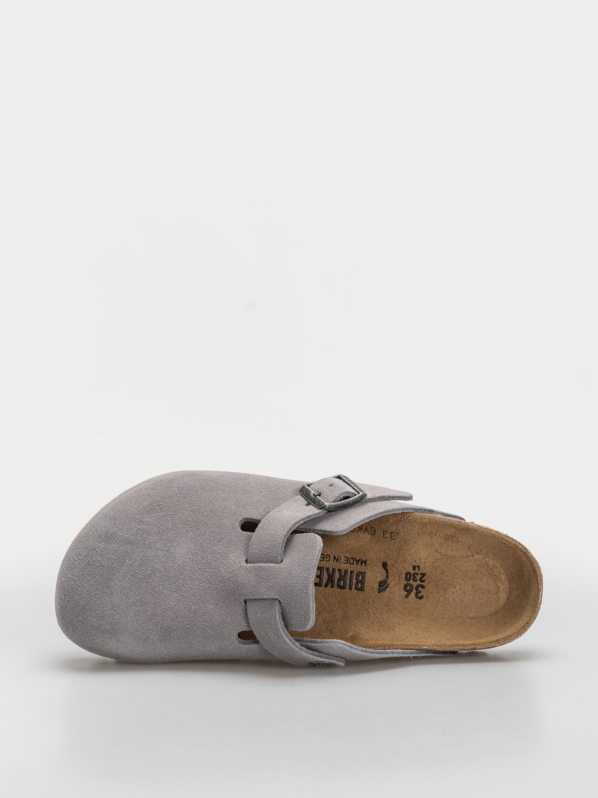 Klapki Birkenstock Boston Suede Leather Narrow (lavender sky)