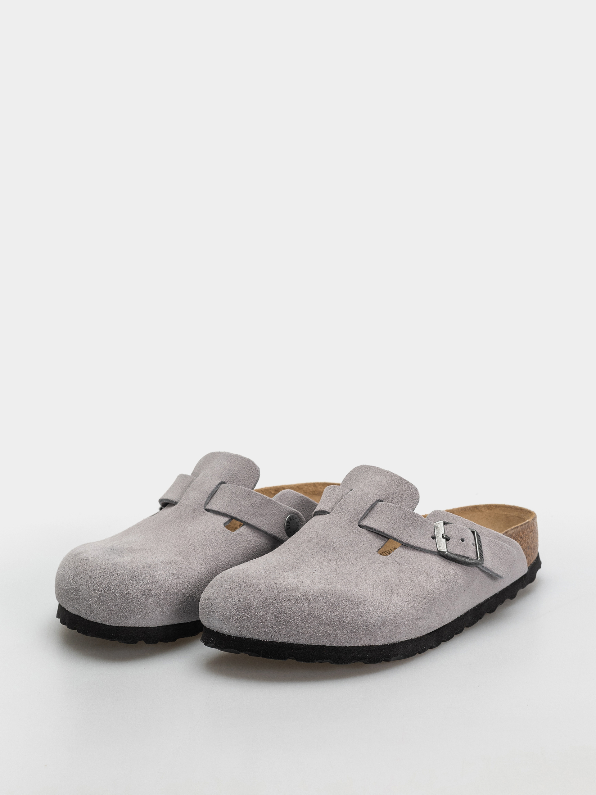 Klapki Birkenstock Boston Suede Leather Narrow (lavender sky)