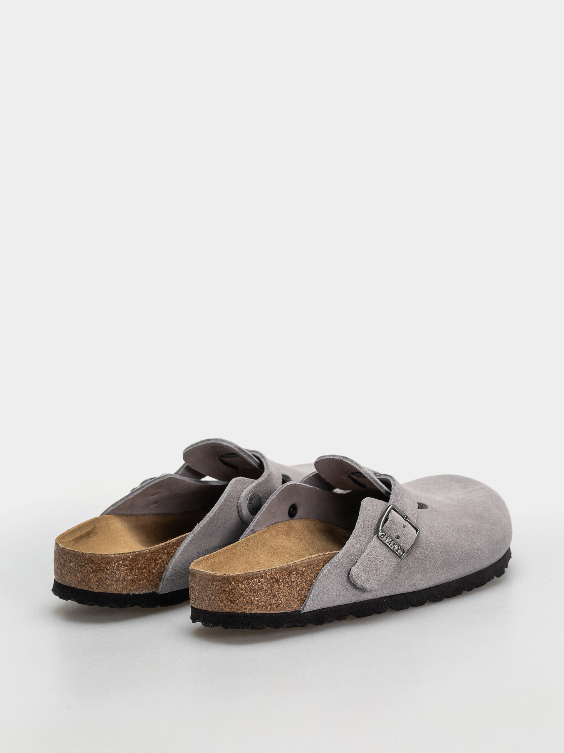 Klapki Birkenstock Boston Suede Leather Narrow (lavender sky)