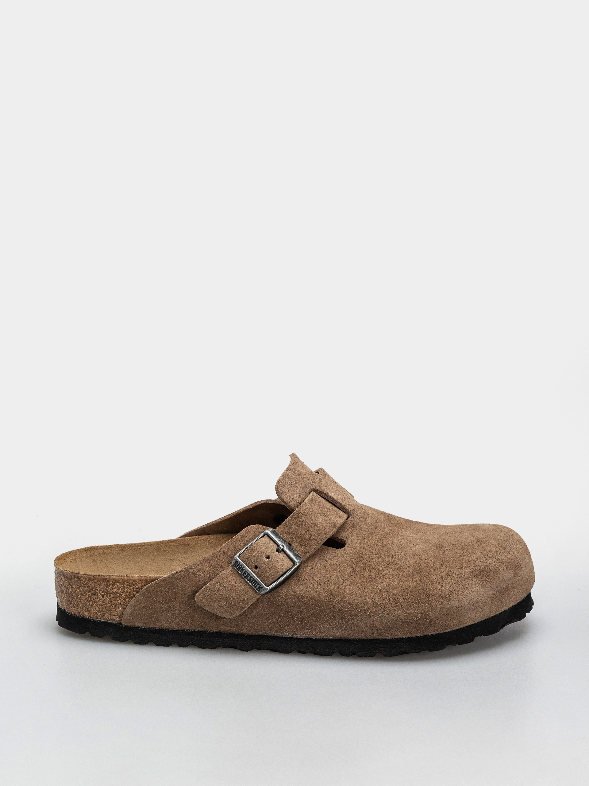 Klapki Birkenstock Boston Suede Leather Regular (dark tea)