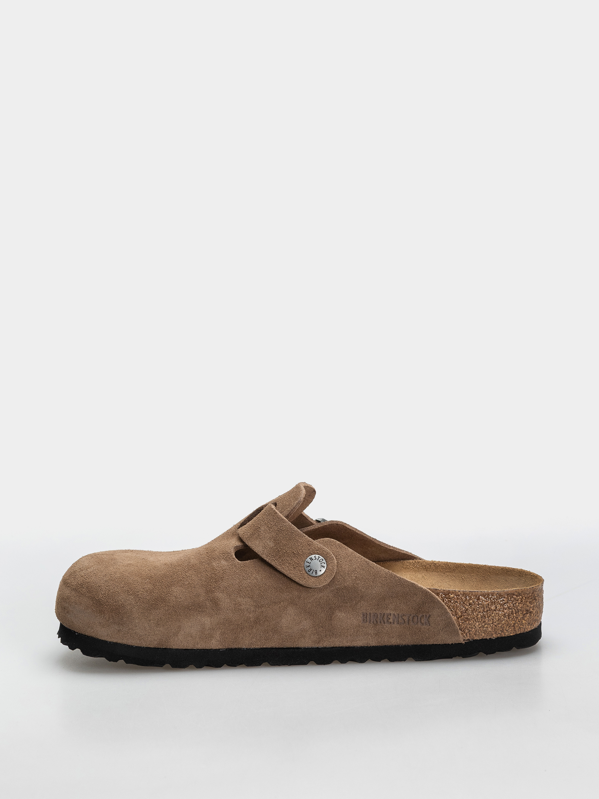 Klapki Birkenstock Boston Suede Leather Regular (dark tea)