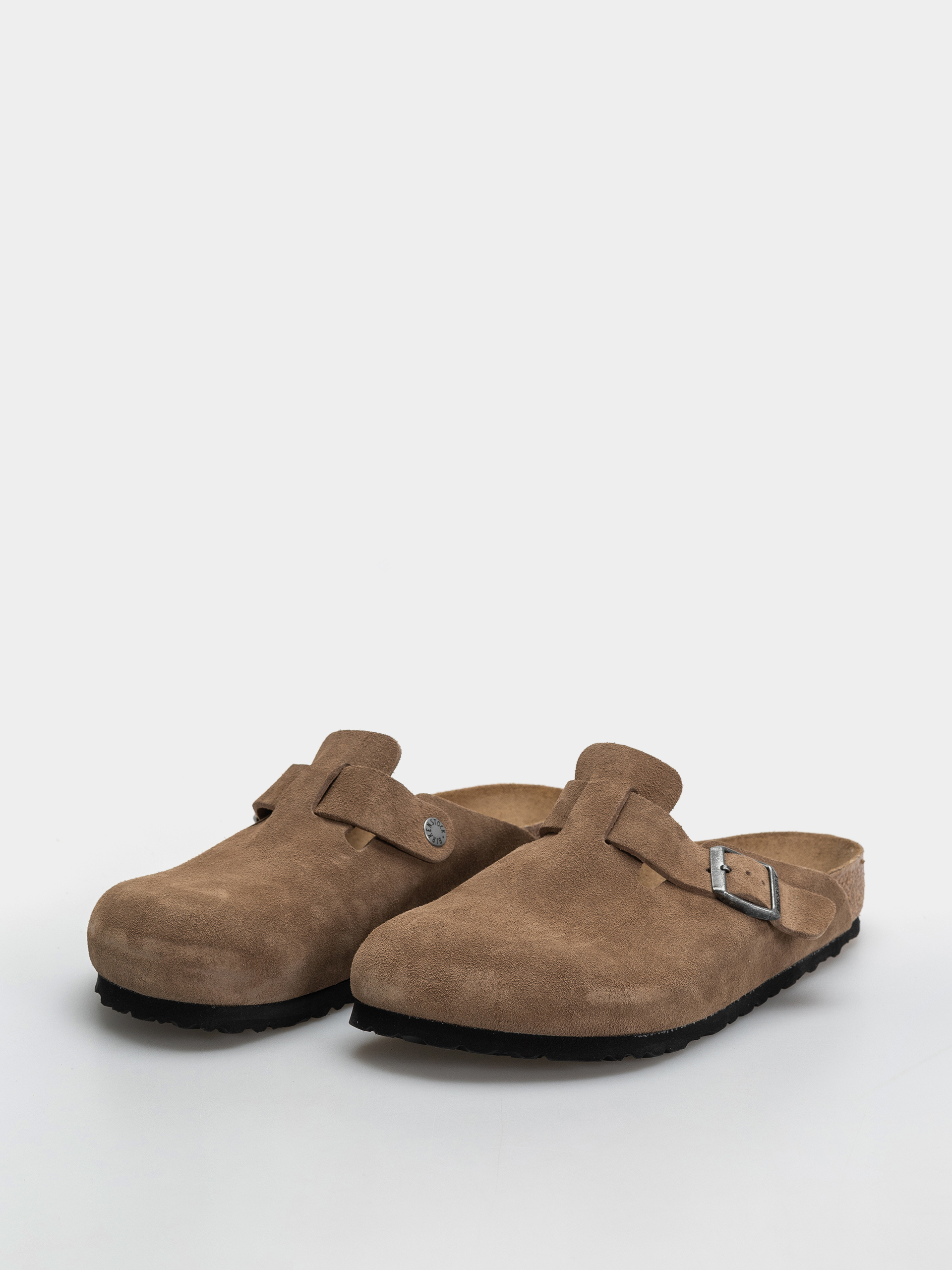 Klapki Birkenstock Boston Suede Leather Regular (dark tea)