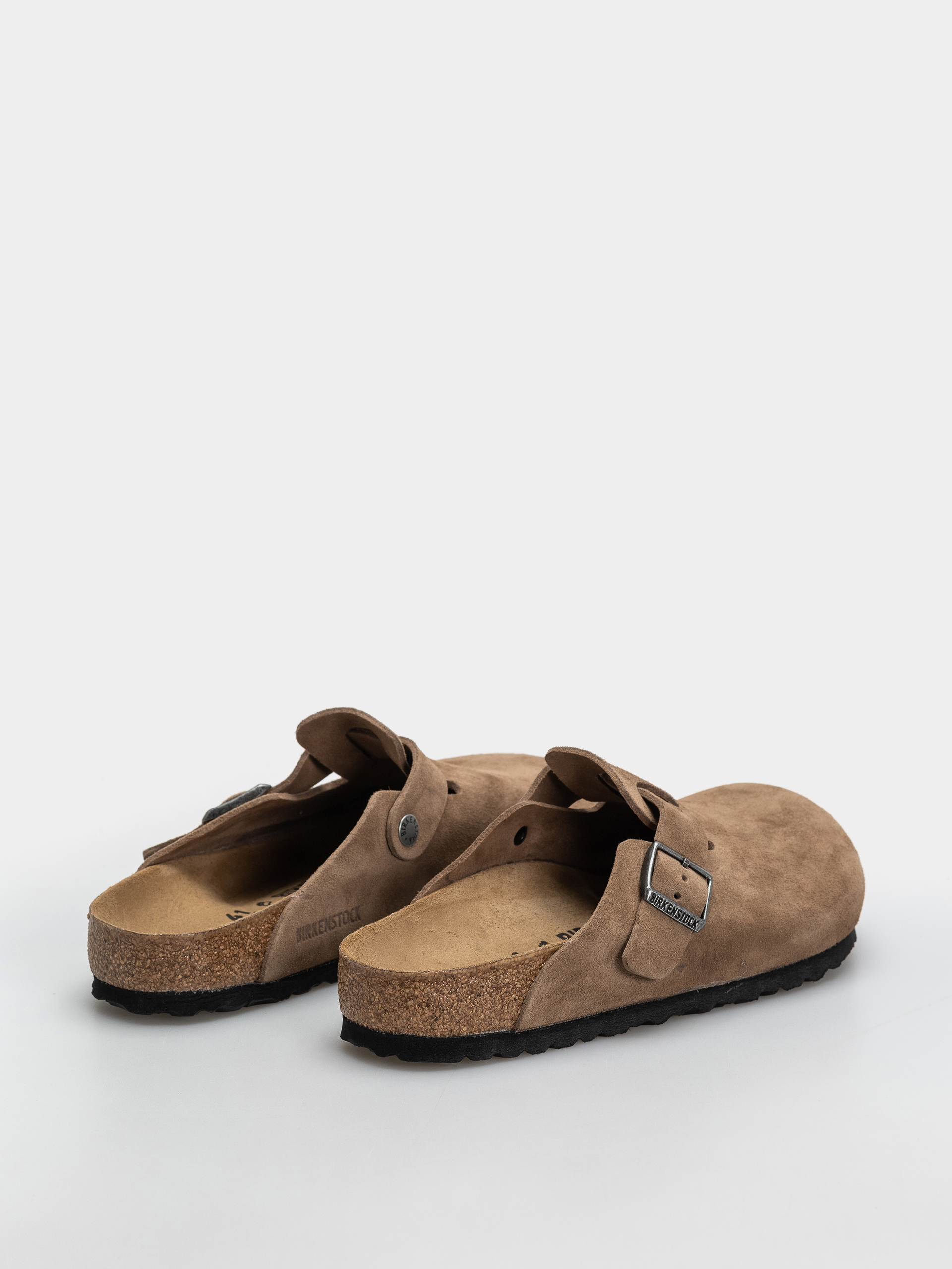 Klapki Birkenstock Boston Suede Leather Regular (dark tea)