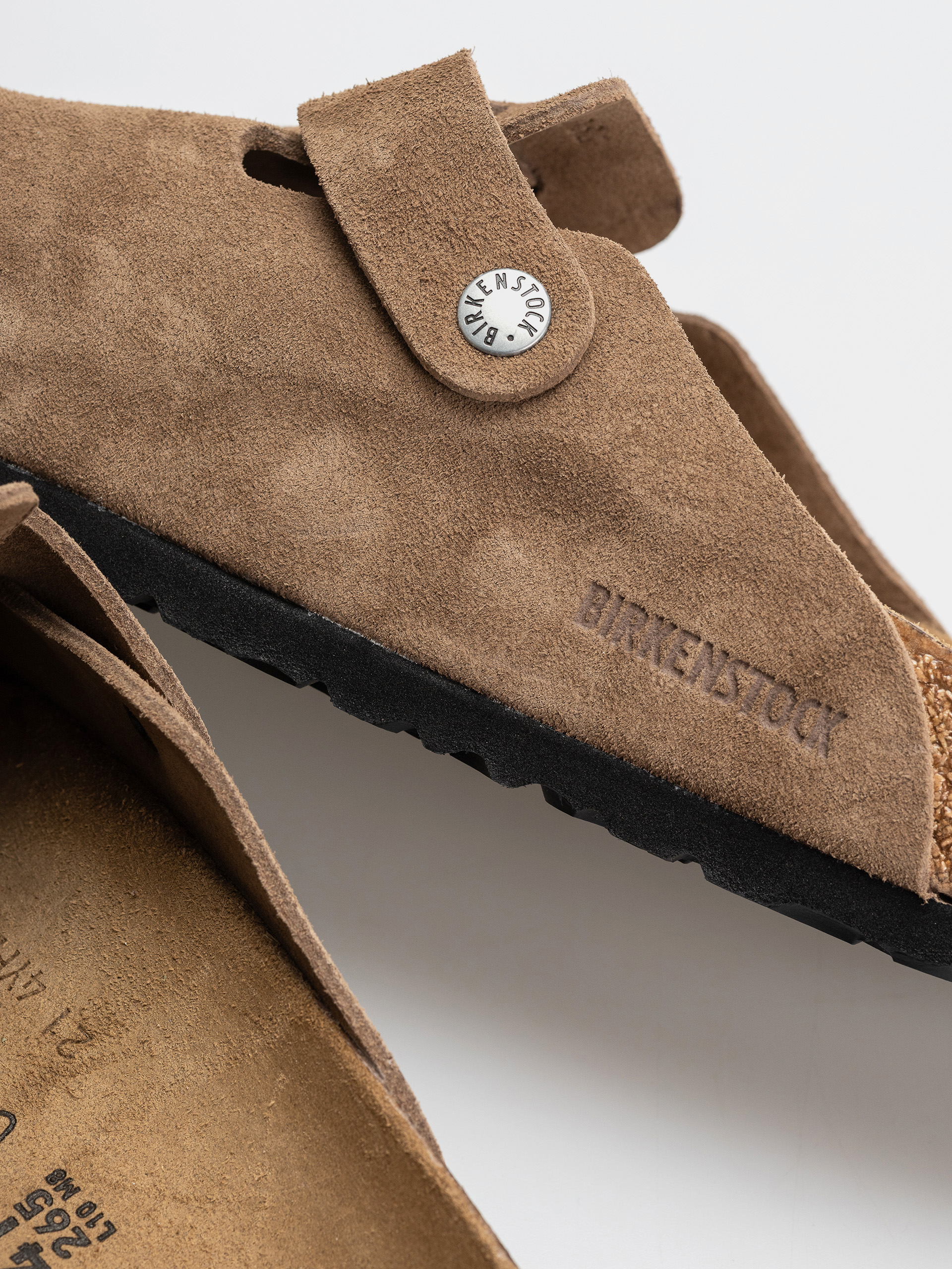 Klapki Birkenstock Boston Suede Leather Regular (dark tea)