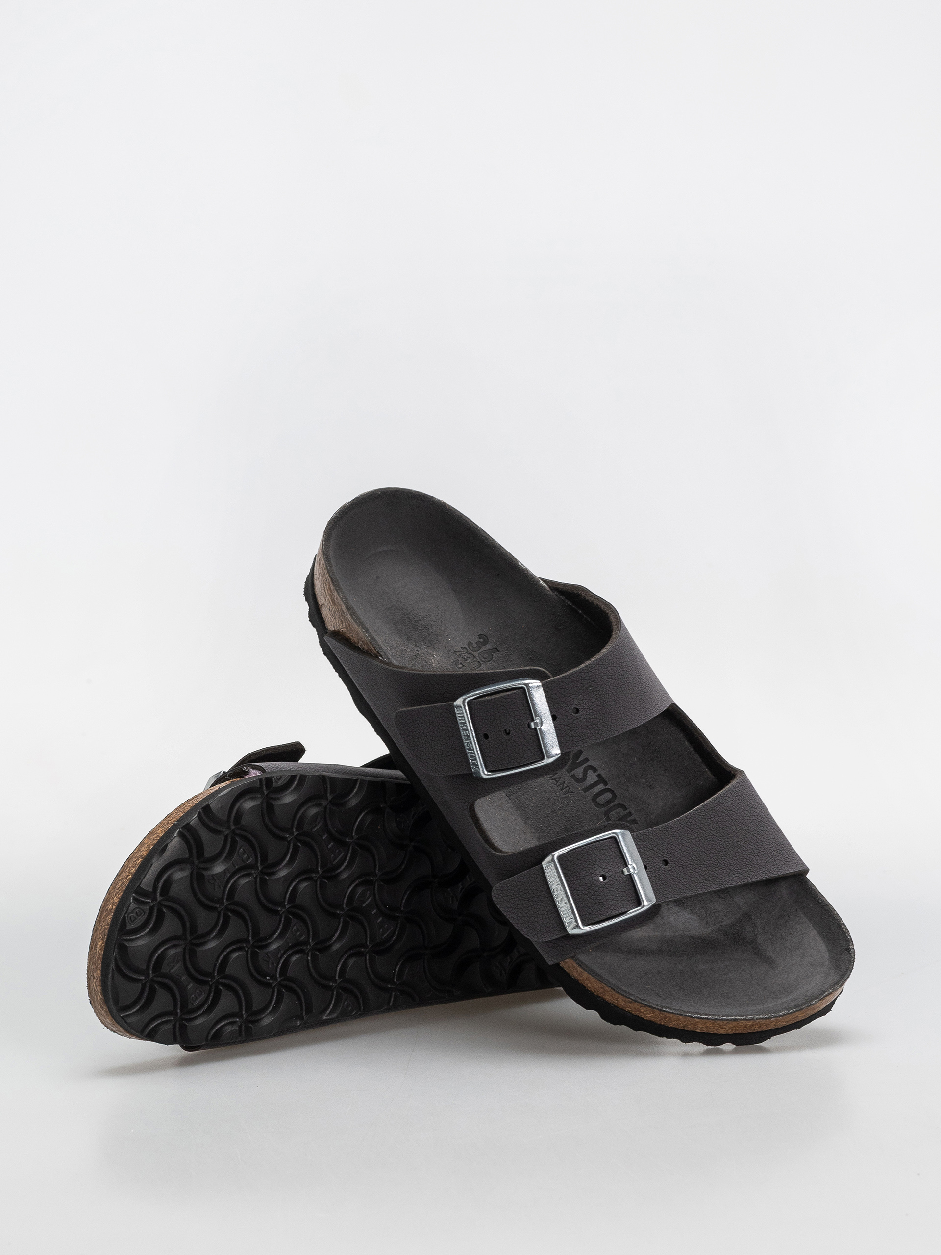 Klapki Birkenstock Arizona Birkibuc Narrow Wmn (velvet gray)