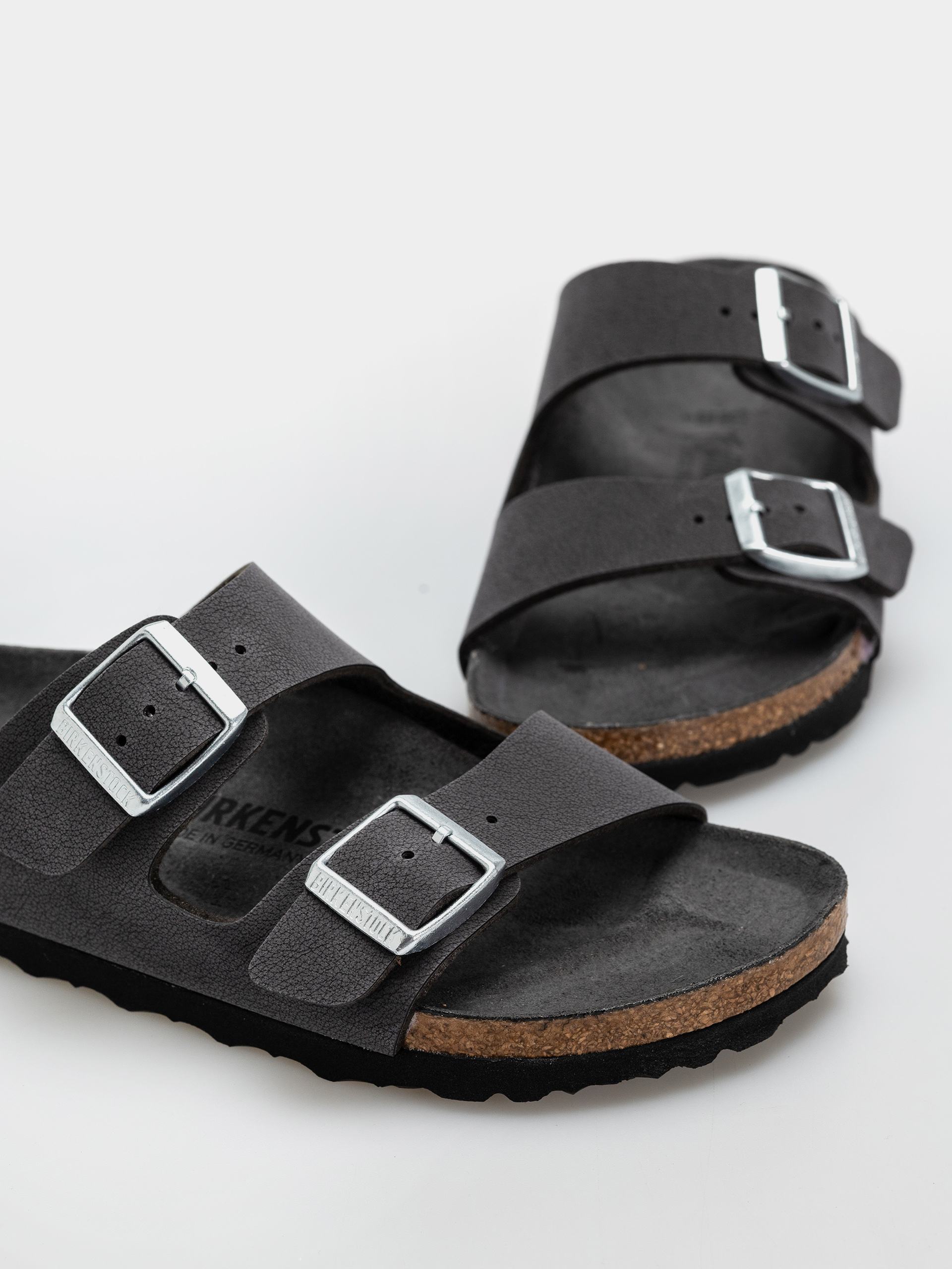 Klapki Birkenstock Arizona Birkibuc Narrow Wmn (velvet gray)