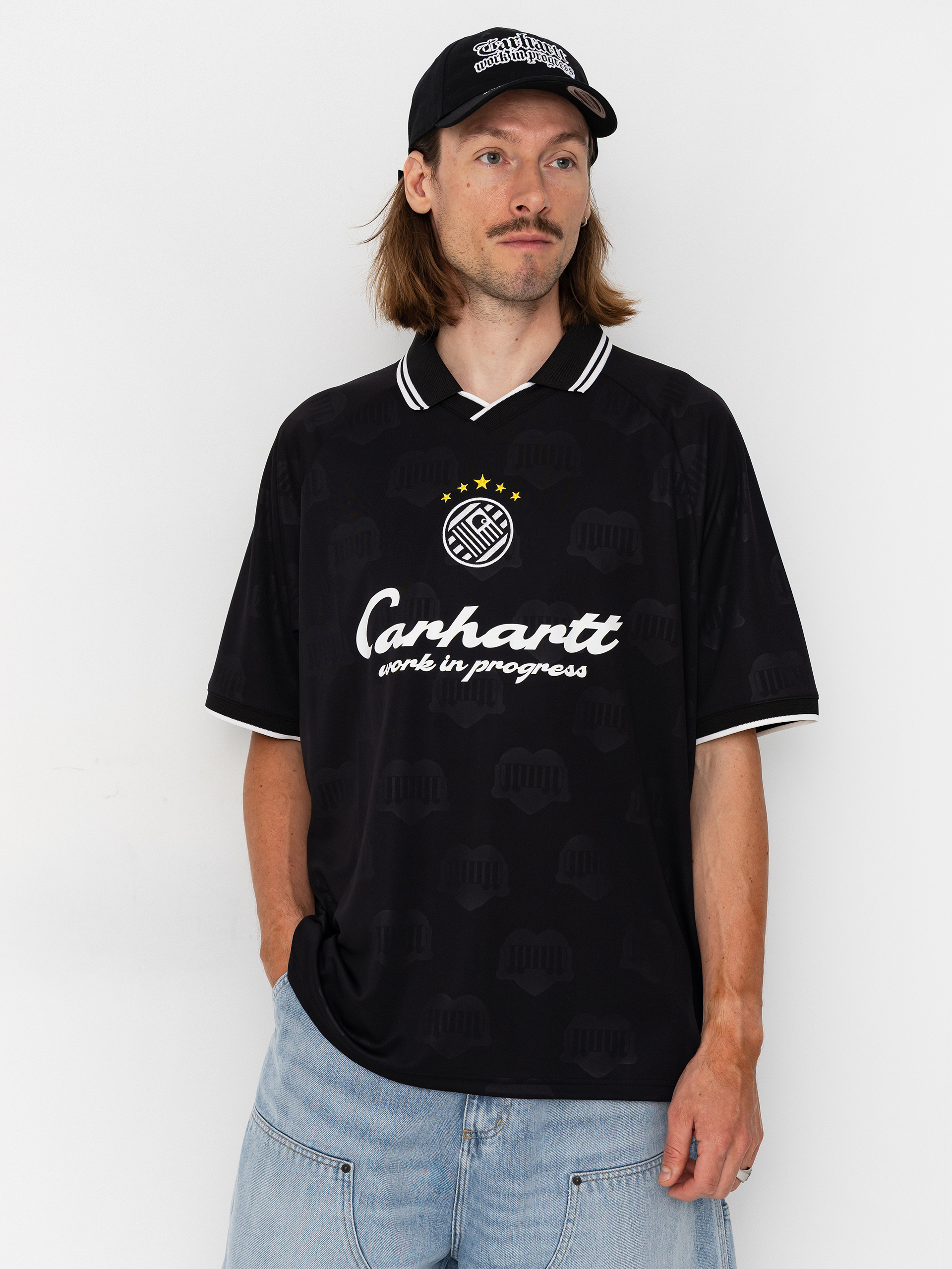 T-shirt Carhartt WIP Terrace Football (heart train jacquard black)
