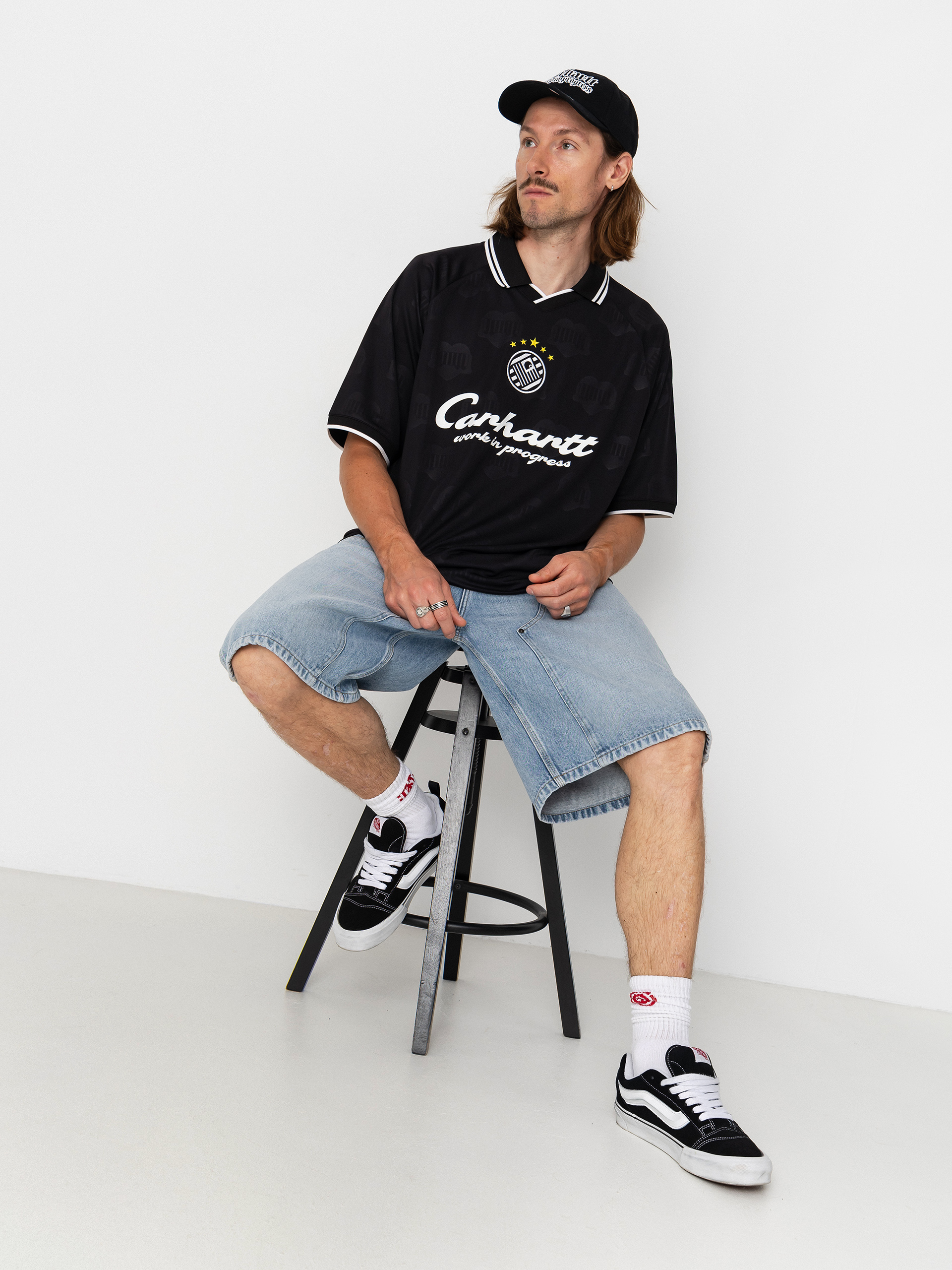 T-shirt Carhartt WIP Terrace Football (heart train jacquard black)