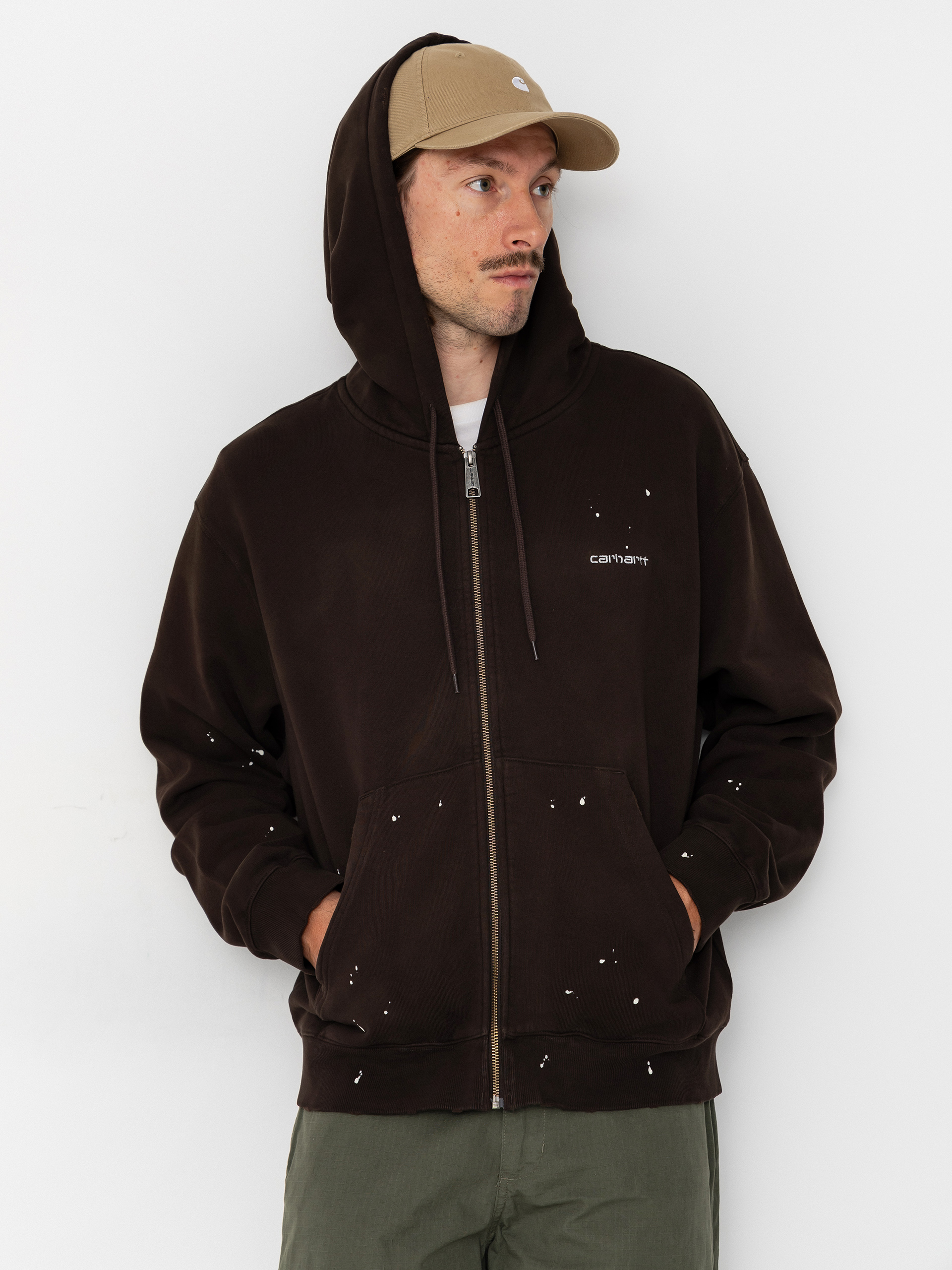 Bluza z kapturem Carhartt WIP Painter ZHD (tobacco)