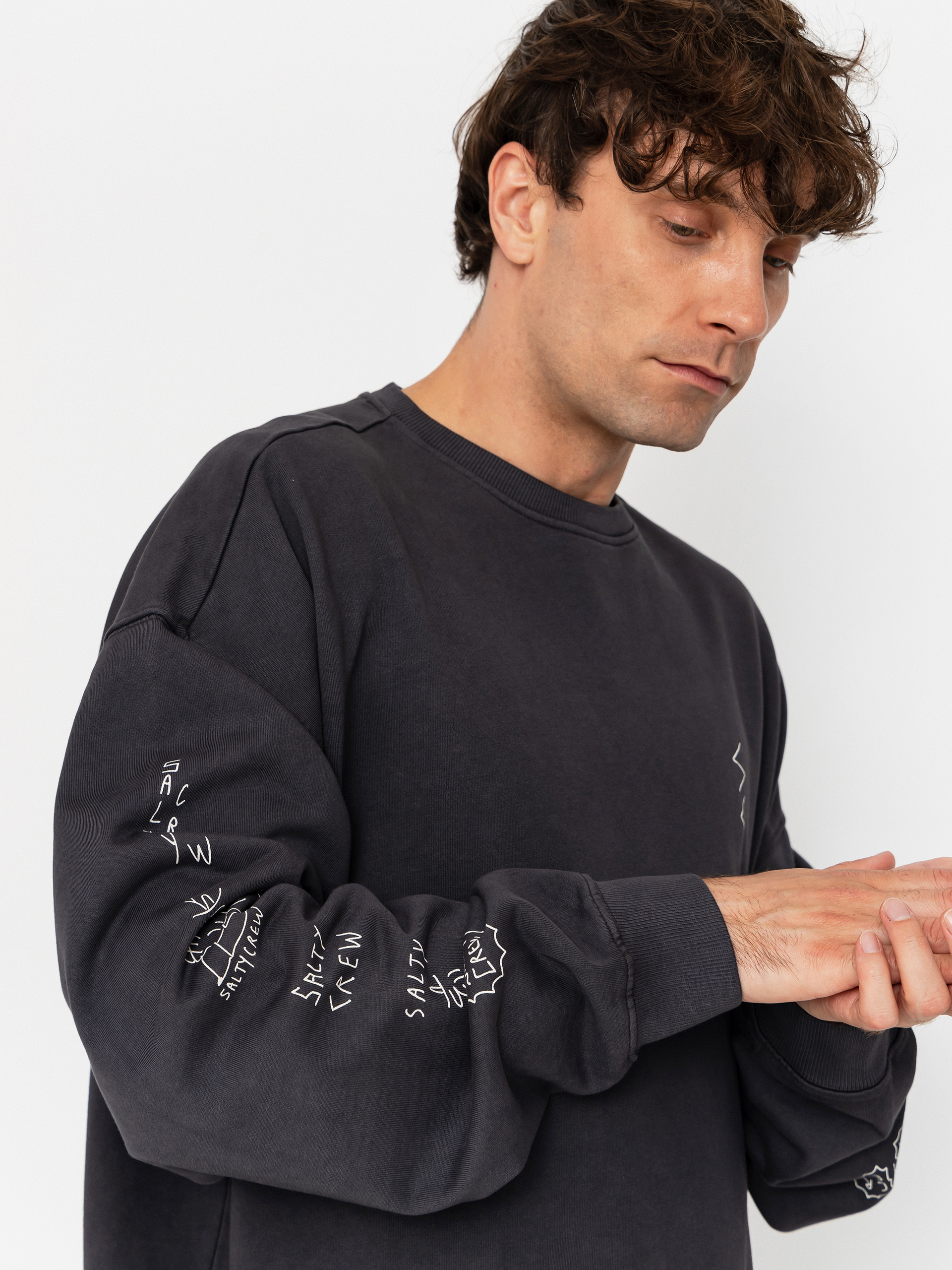 Bluza Salty Crew Reel Lb Crewneck (pirate black)