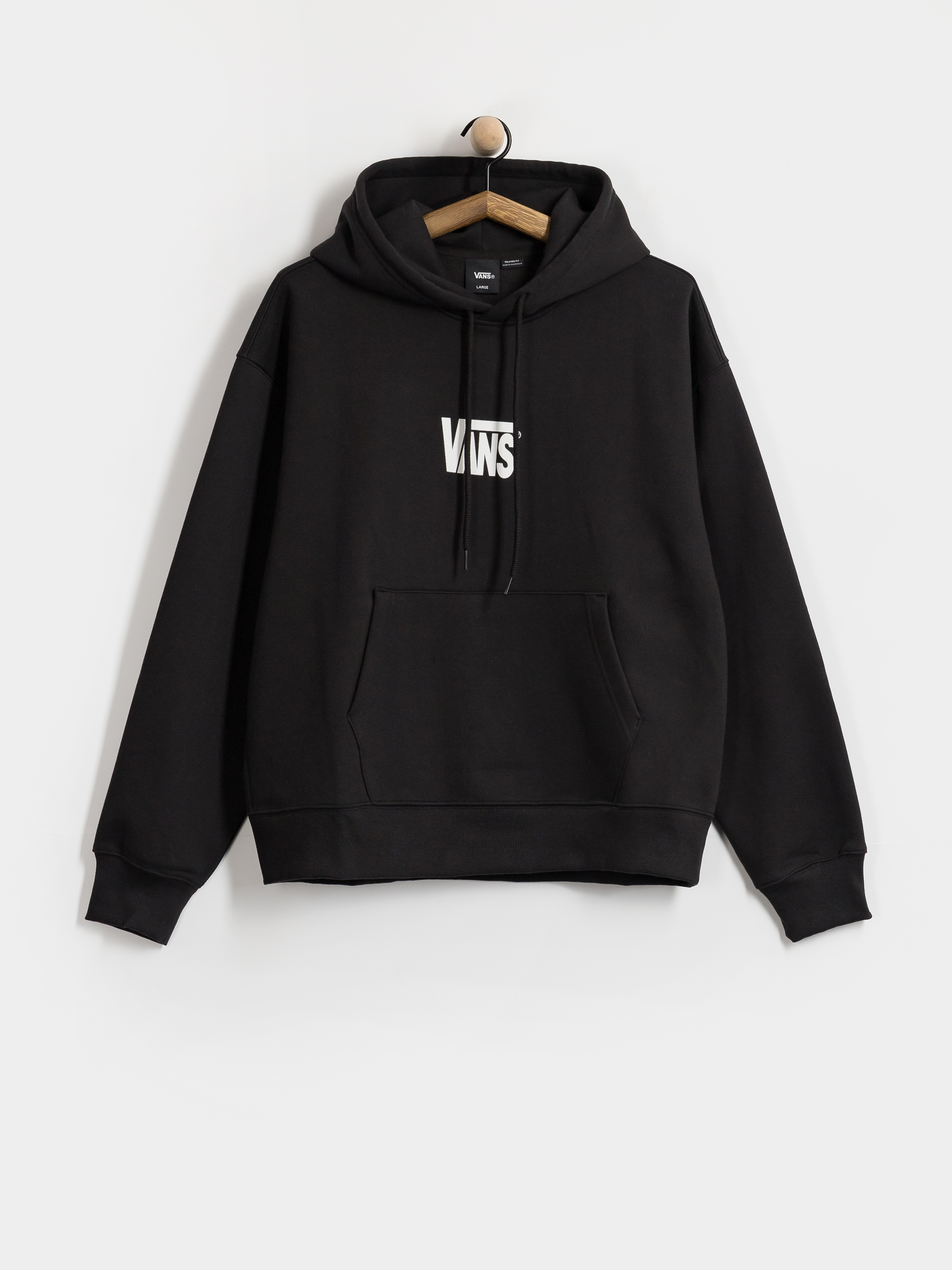 Bluza z kapturem Vans Stretch Logo HD (black/white)