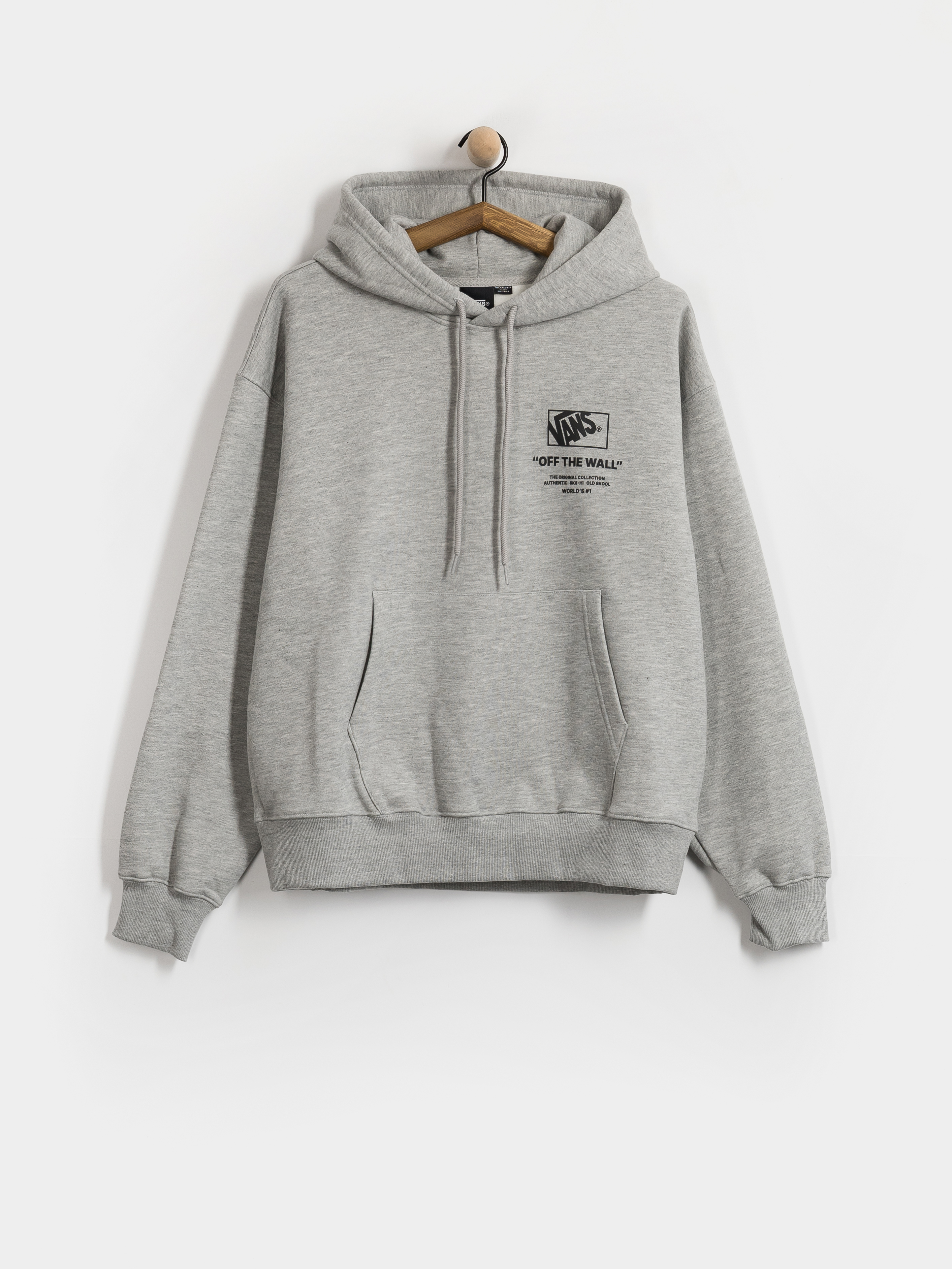 Bluza z kapturem Vans Stacked Hi HD (cement heather)