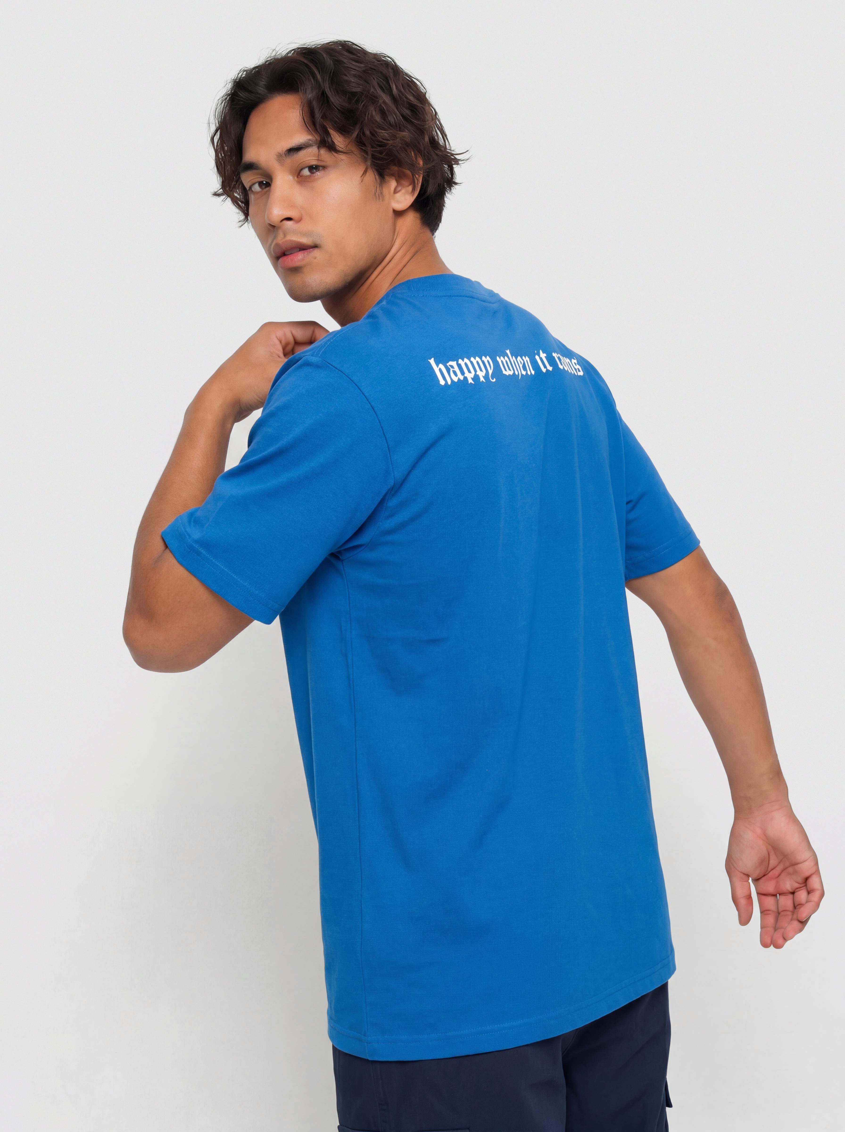 T-shirt Wasted Paris Happy When It Rains (arena blue)