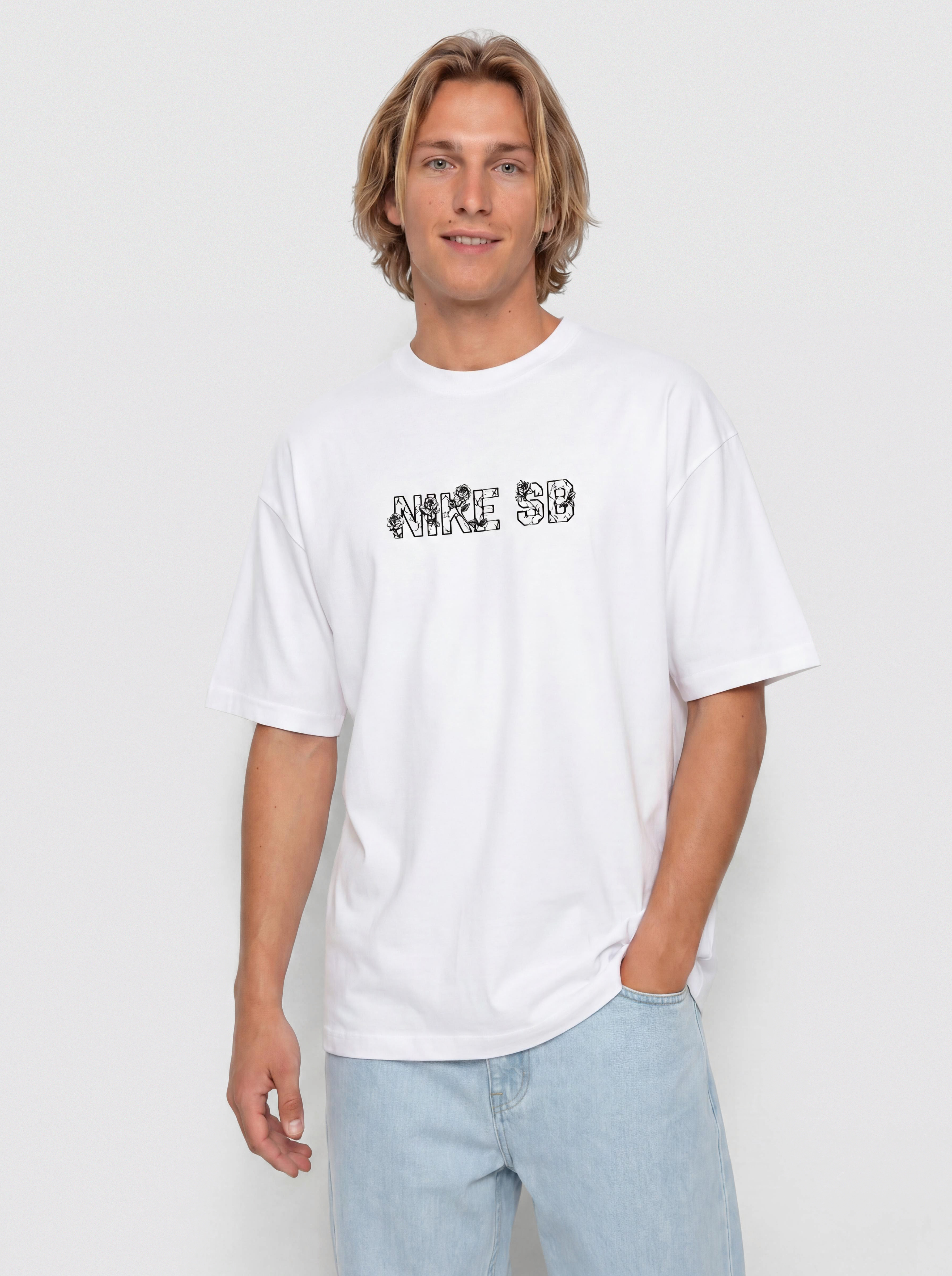 T-shirt Nike SB Varsity (white)