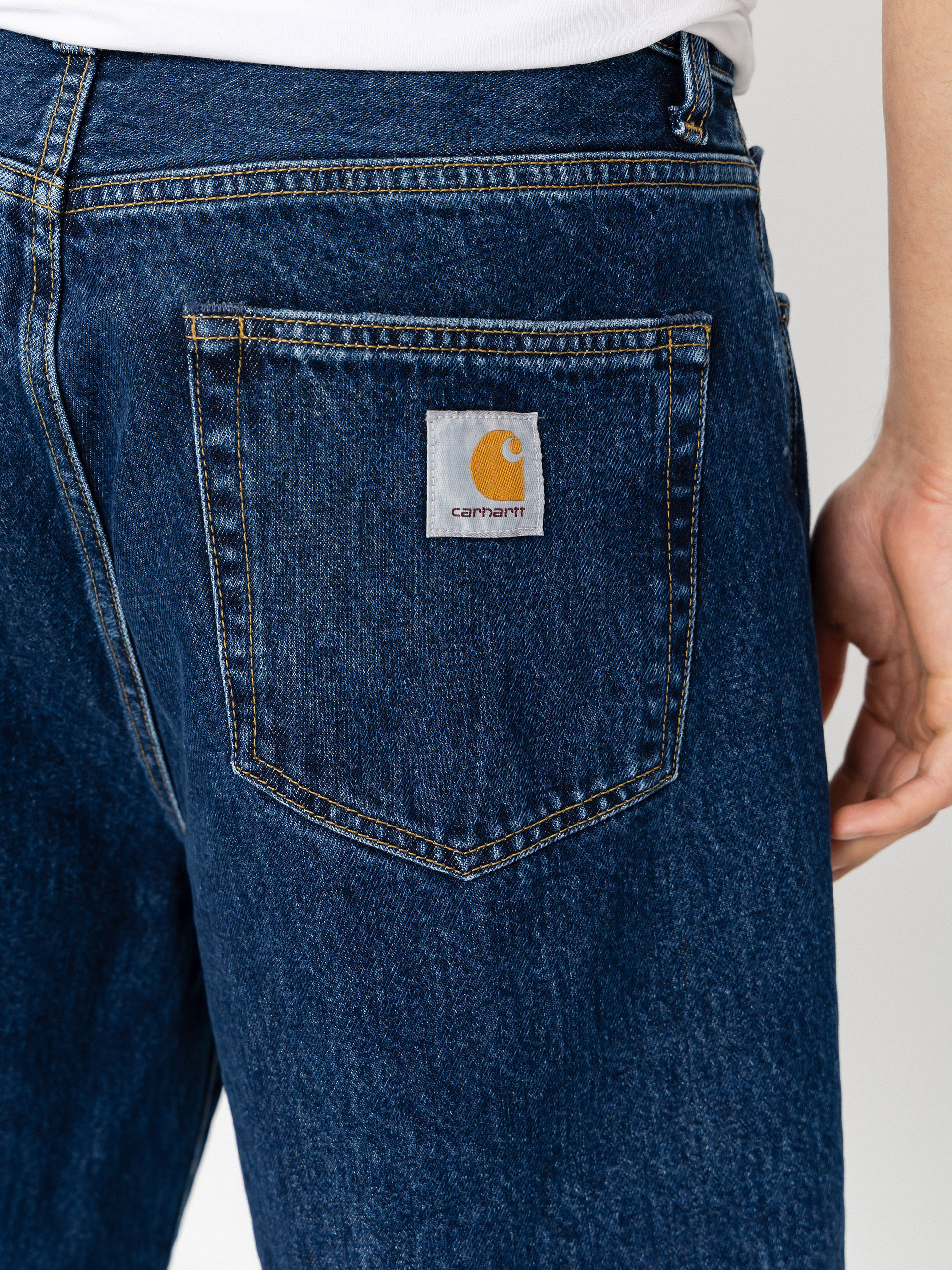 Szorty Carhartt WIP Langdon (blue stone washed)